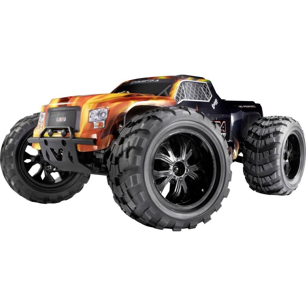 Reely RC-Auto 1:10 Elektro Monstertruck 4 WD BL 100%RtR RE-6914403, Inkl. Akku und Ladegerät