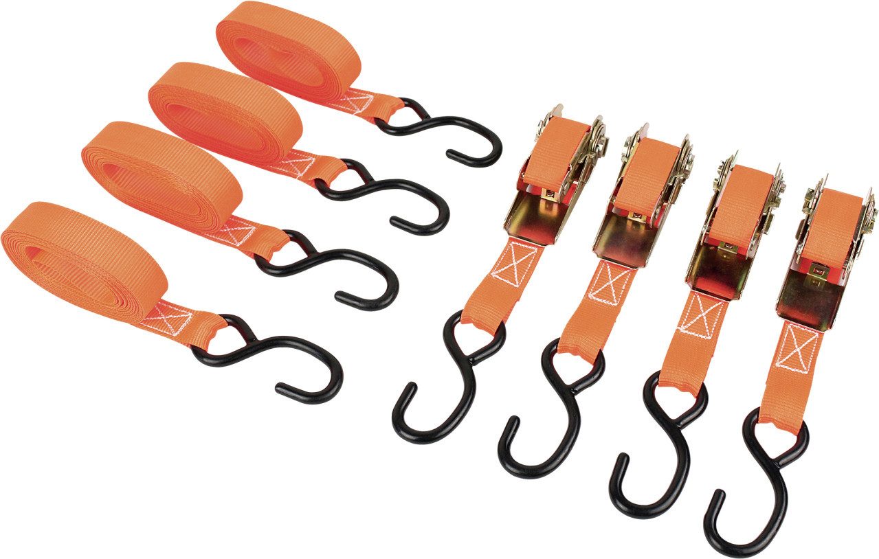Spanngurt LAS Spanngurt-Set mit Ratschen und S-Haken