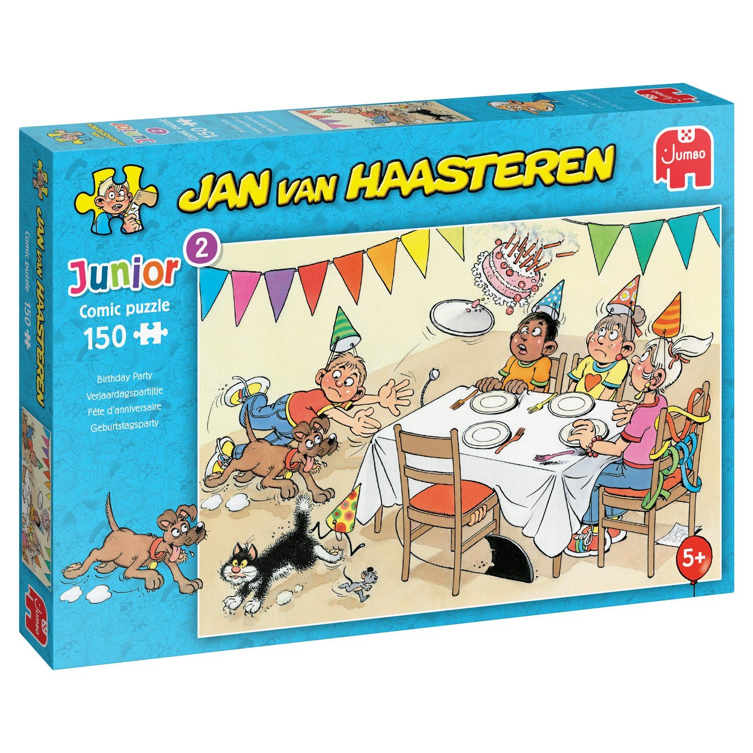 Jumbo Spiele Puzzle Jan van Haasteren Junior 2 Geburtstagsparty, 150 Puzzleteile