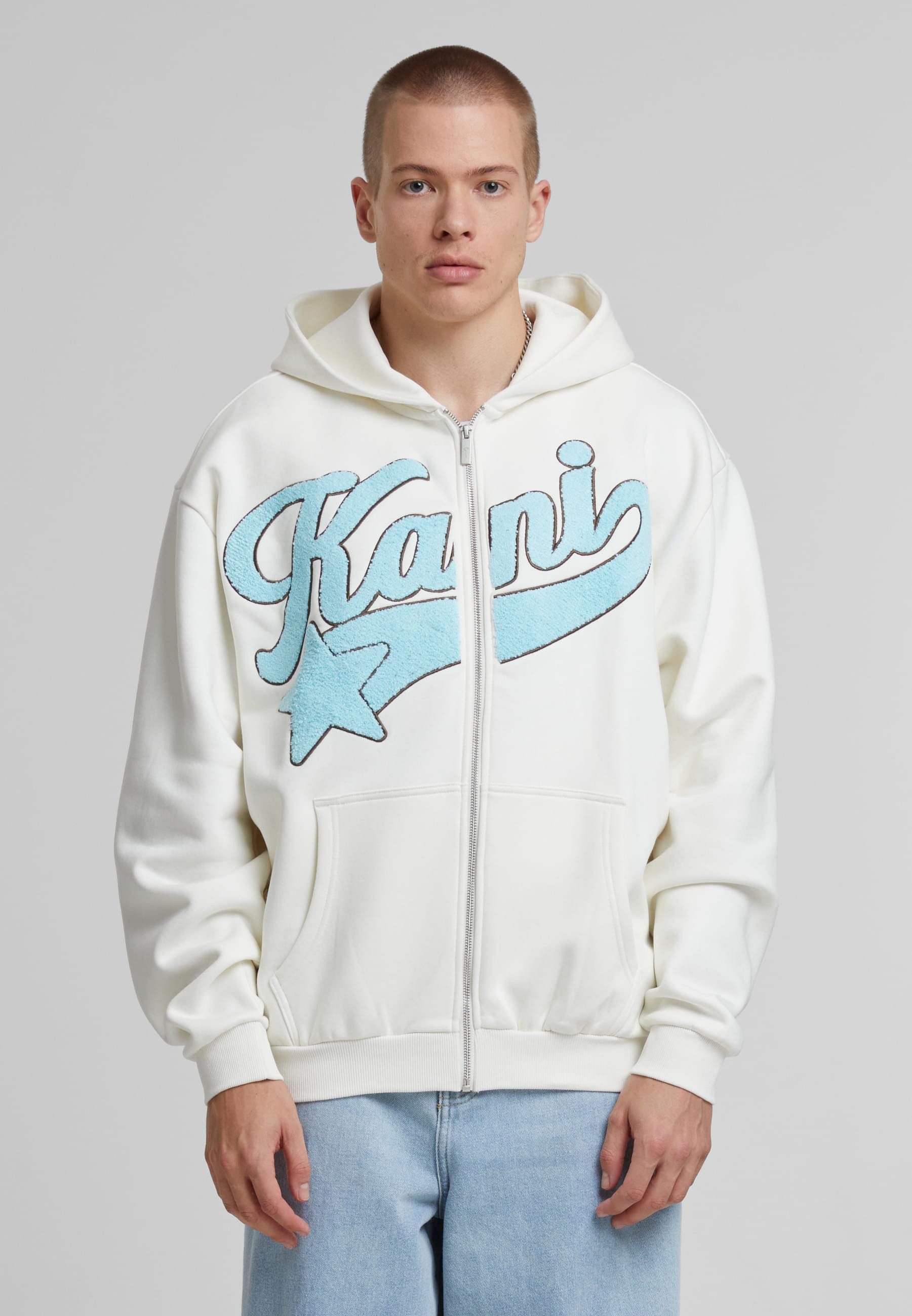 Karl Kani Sweatjacke Karl Kani Karl Kani Kani Star Logo Os Full Zip Hoodie