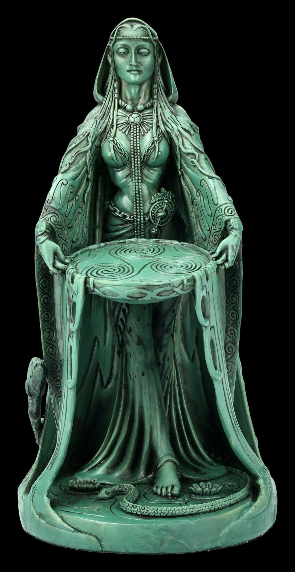 Danu Figur Keltische Göttin Mutter Wicca Maxine Miller bronziert 