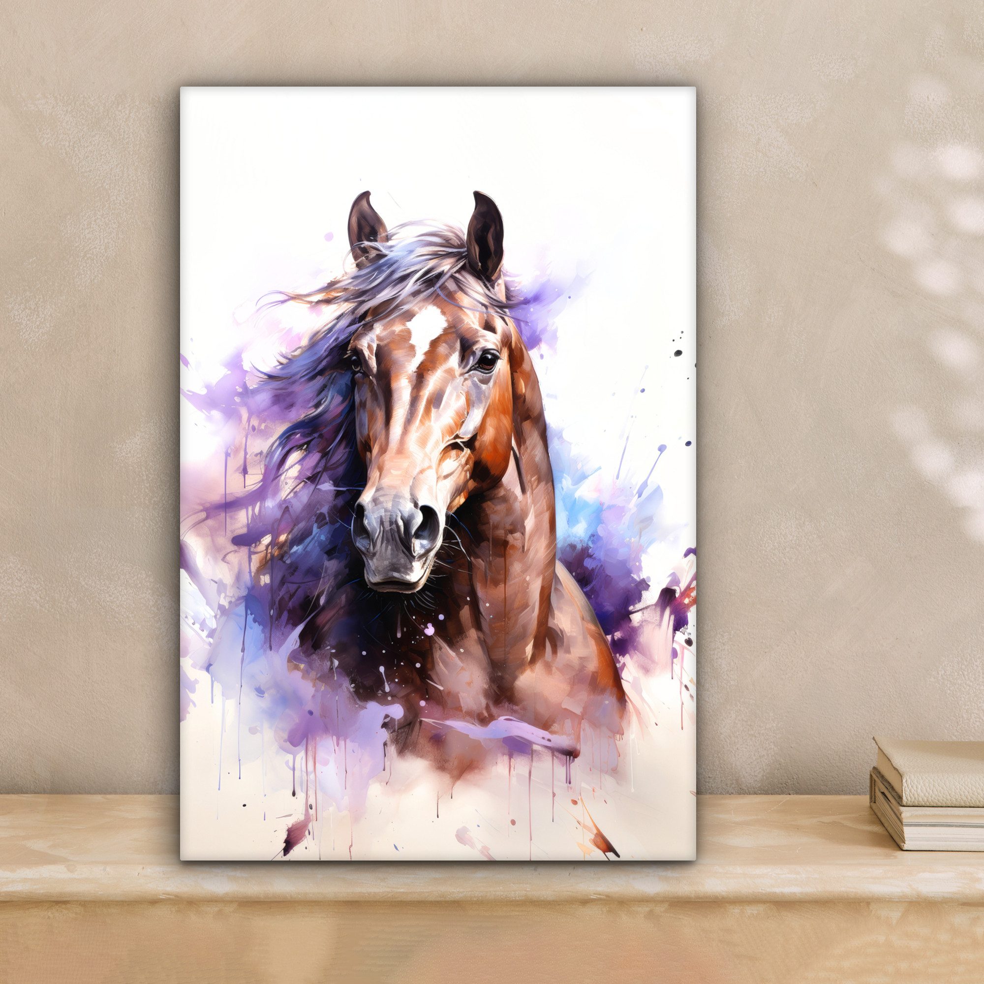 OneMillionCanvasses® Leinwandbild Pferd - Tiere - günstig online kaufen