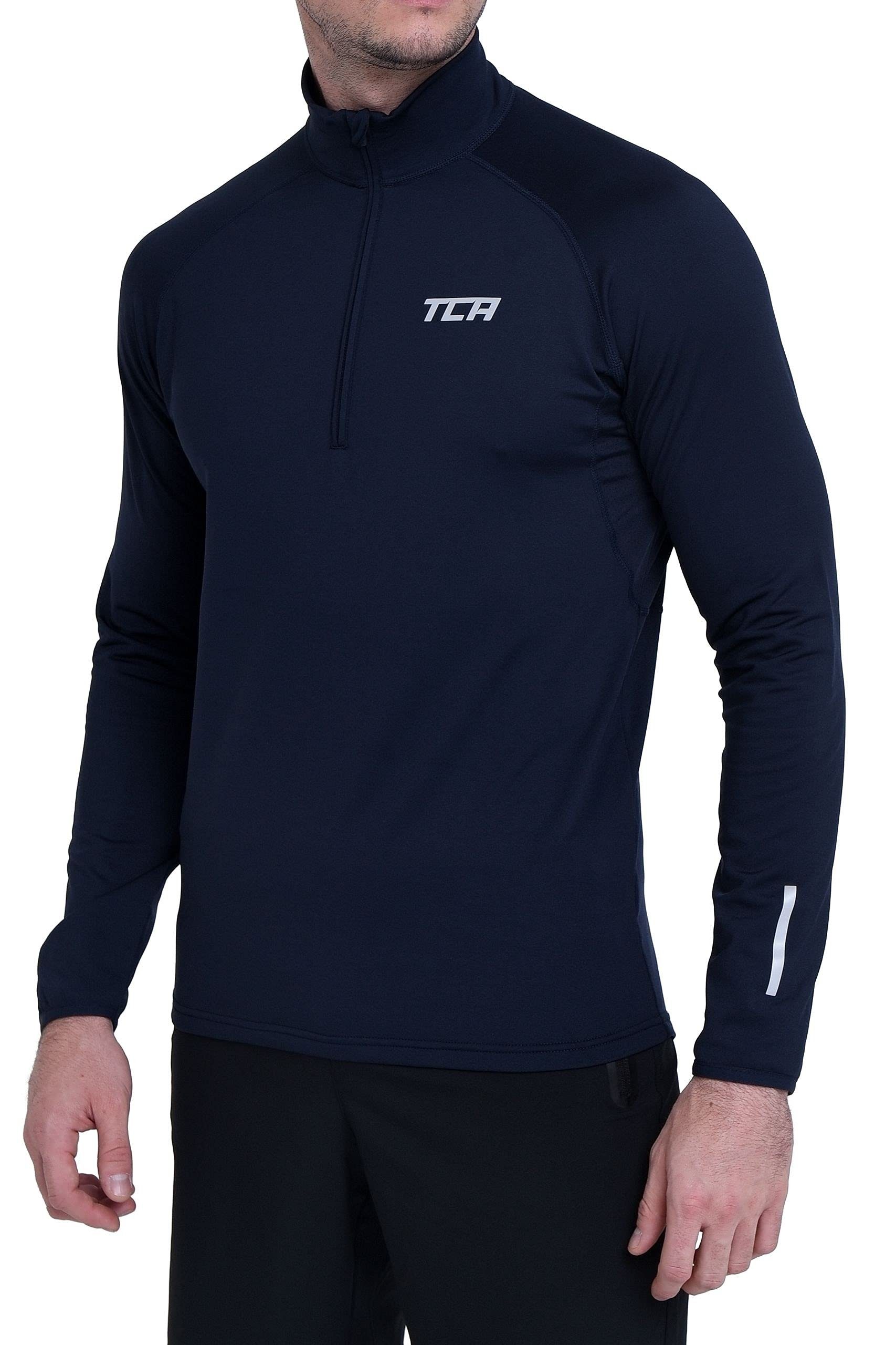 TCA Langarmshirt TCA Winter Run Langarm Laufshirt Herren - Dunkelblau, XS