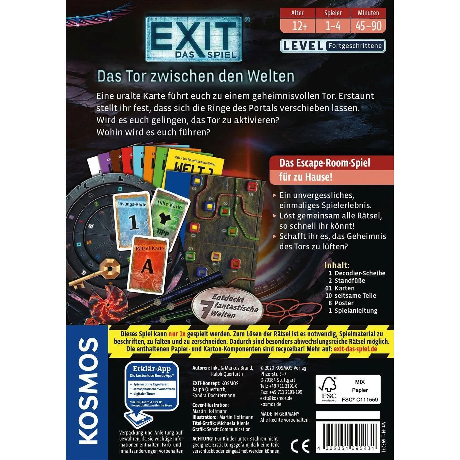 Kosmos Spiel EXIT® - Das Spiel: Das Tor zwischen den Welten