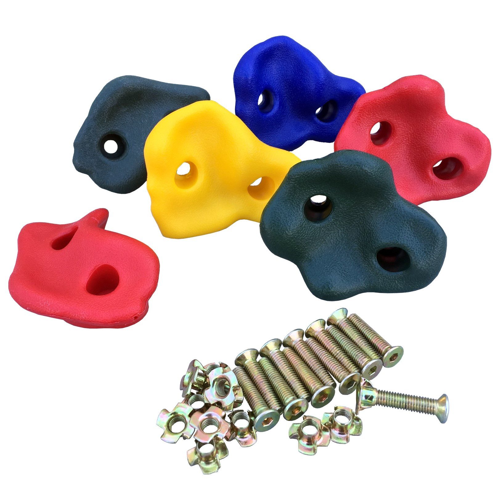 Spielturm-Erweiterung Klettersteine für Kletterwand, 6er-Set I für Boulderwand