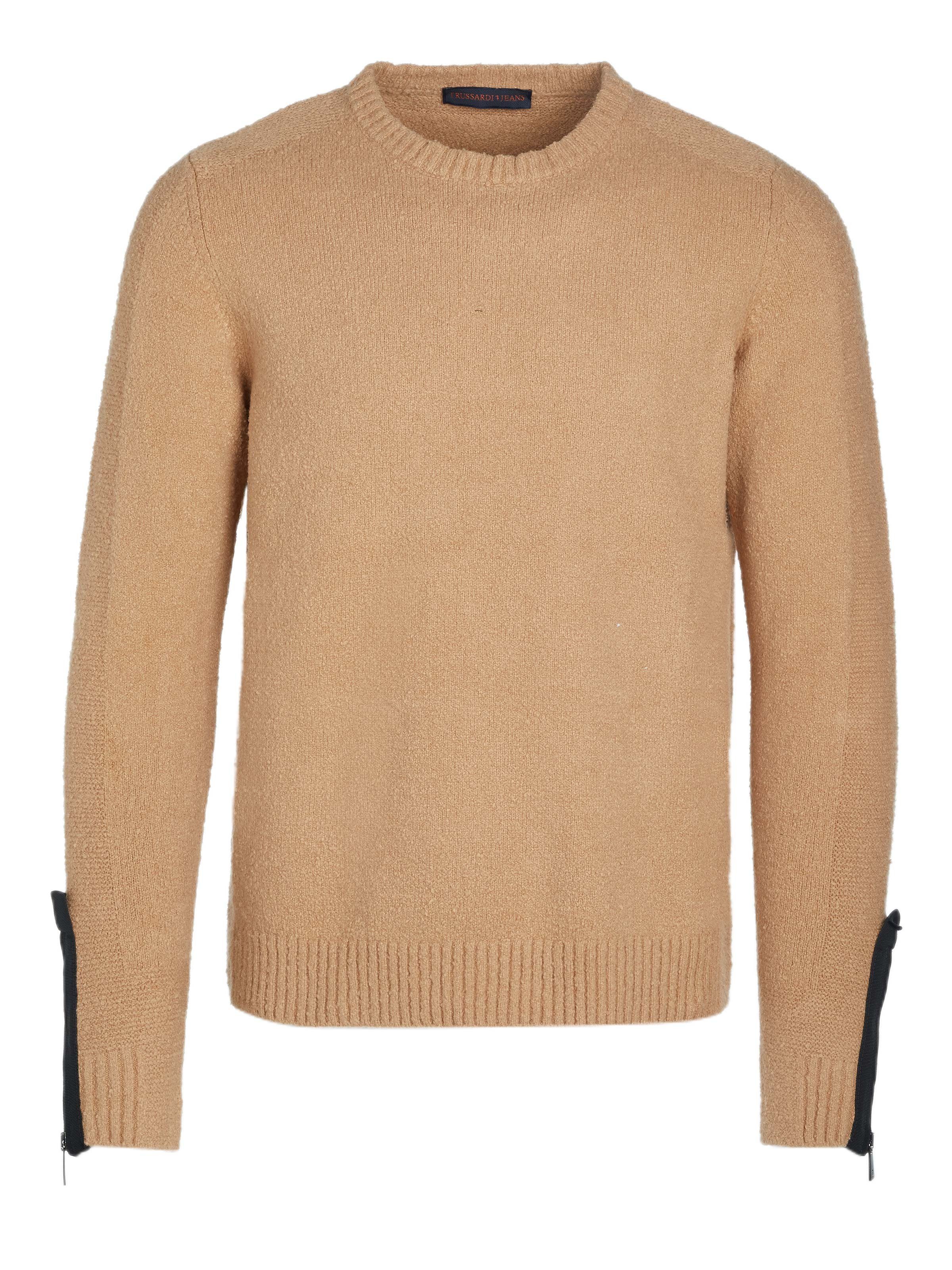 Trussardi Jeans Strickpullover Trussardi jeans Pullover hellbraun