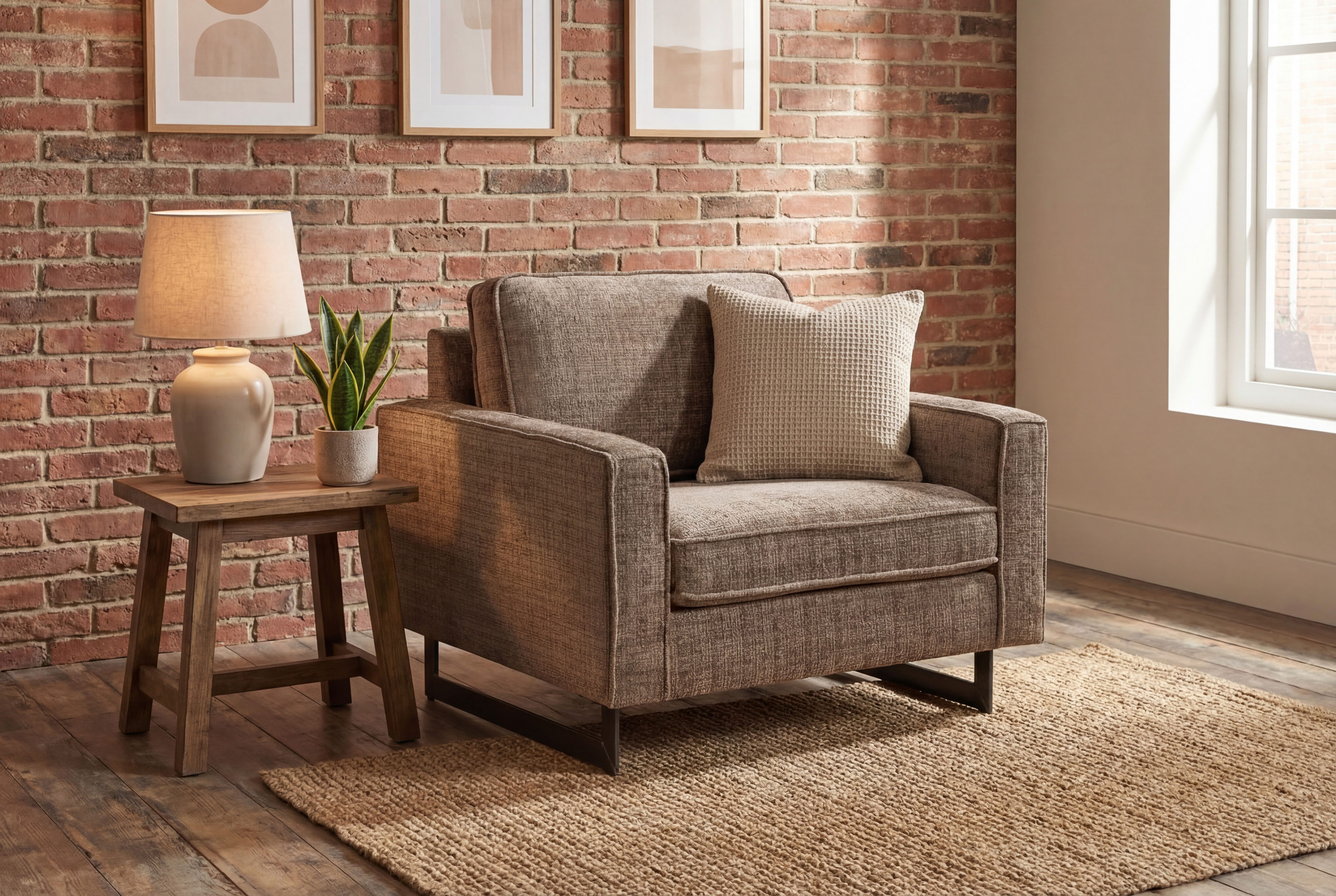 Home affaire Loveseat Pinto 105 cm, Cord, Chenille, Lederoptik, mit Keder, Metallfüßen und auch in Cord Bezug erhältlich