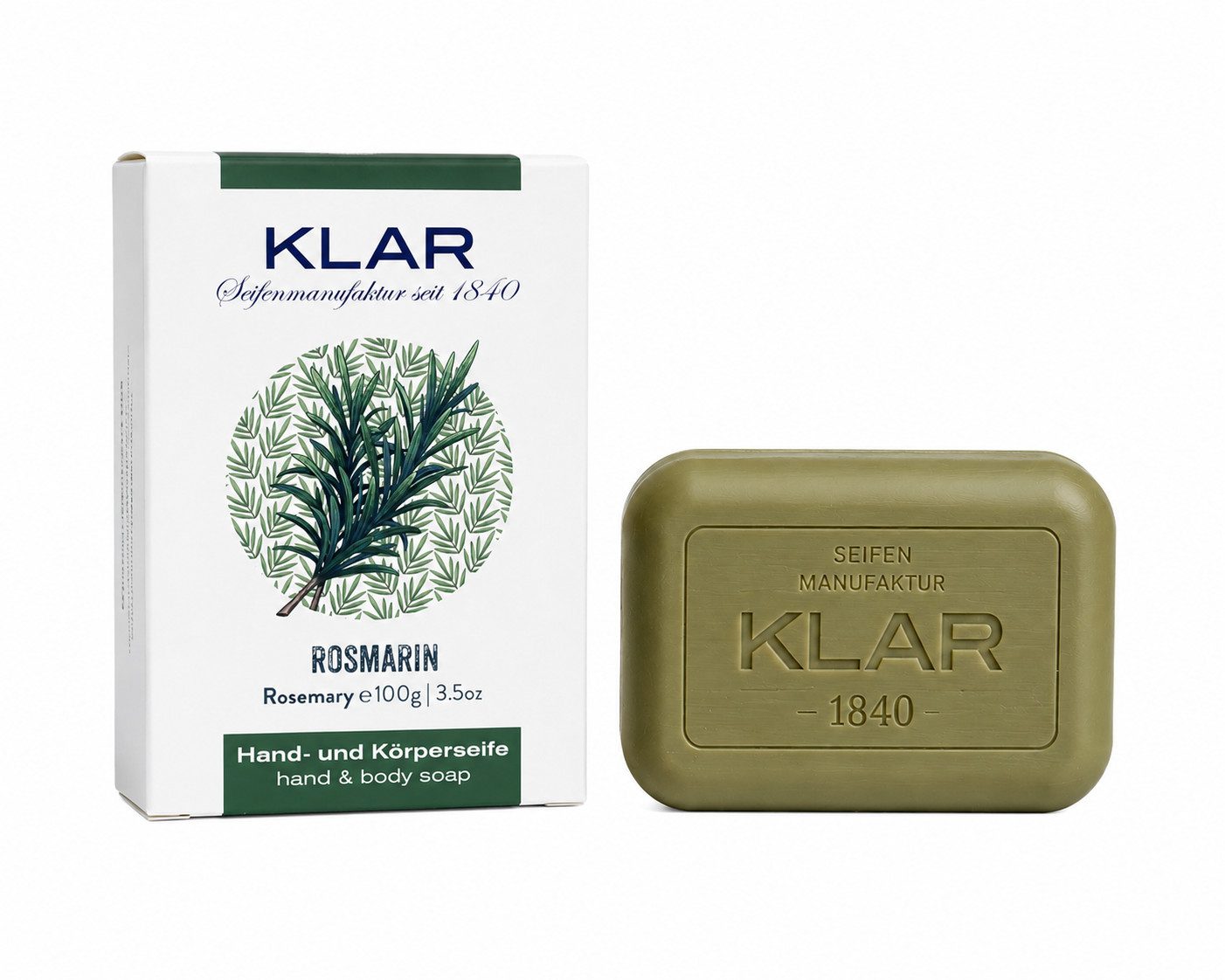 Klar Seife Handseife Rosmarinseife 100 g