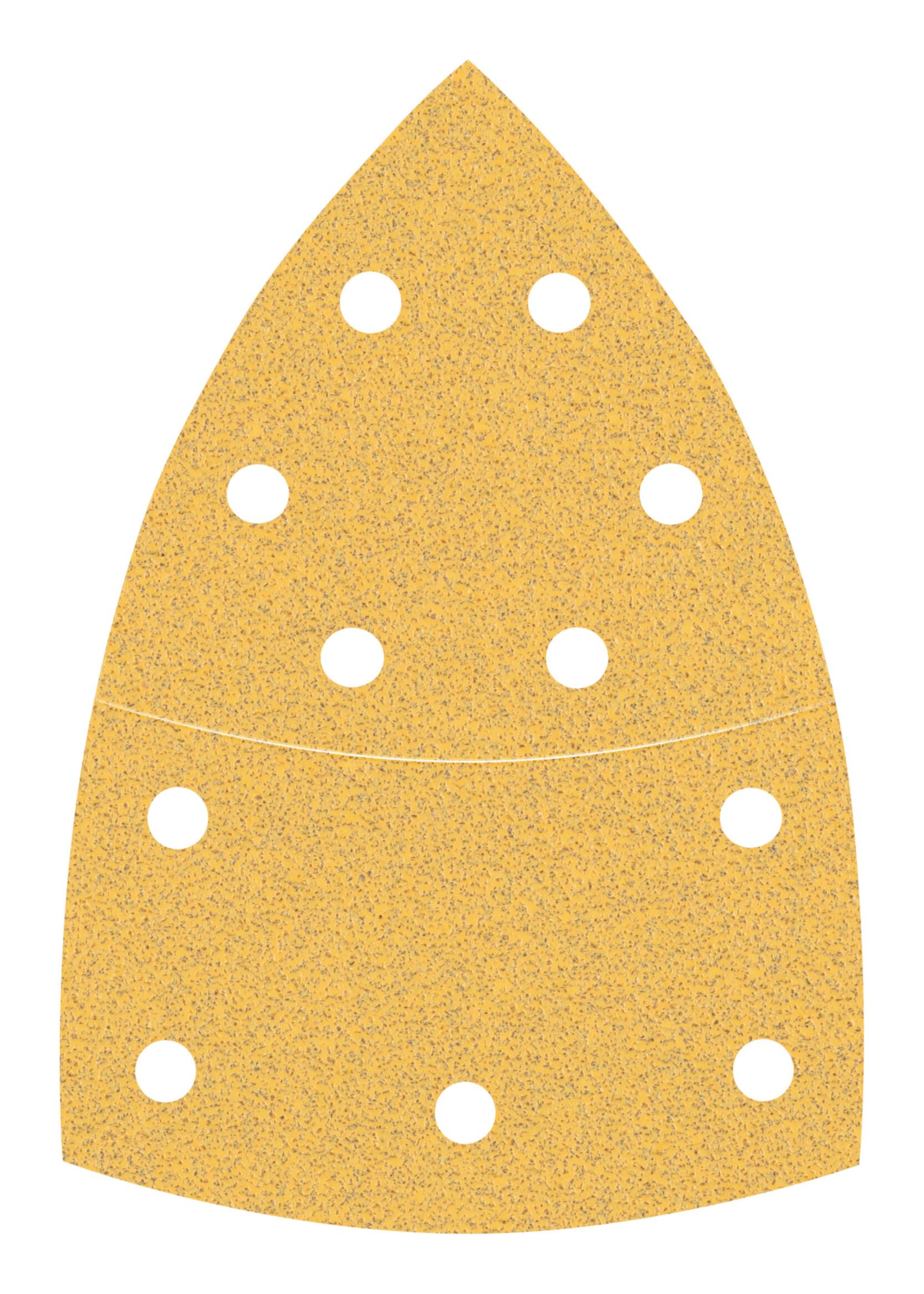 BOSCH Schleifpapier Expert C470 Шлифовальные листы, (50 Stück), Expert C470, 11 Löcher, f. Multischleifer, 102 x 62 mm, 93 mm, K 80