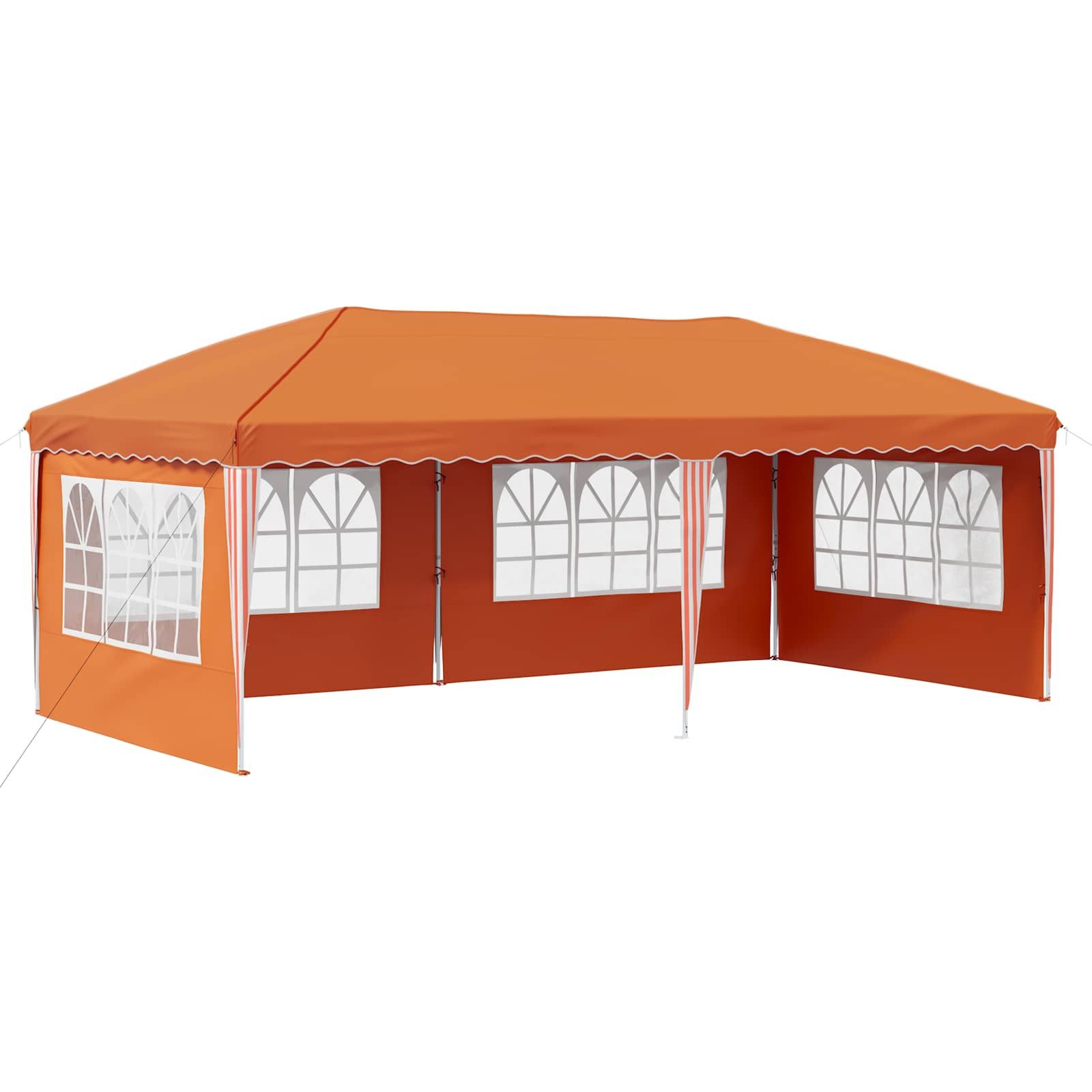 vidaXL Partyzelt Pop-up Partyzelt 575 x 289 x 245 cm Orange