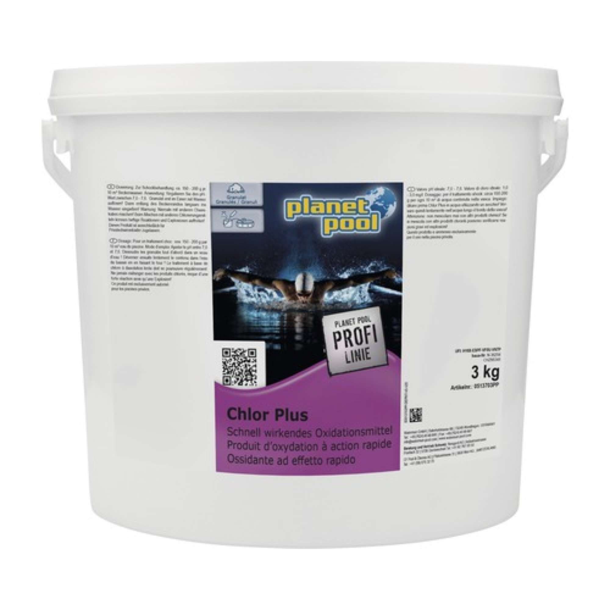 Planet Pool Poolpflege Planet Pool Chlor Plus Granulat 3 kg - Stoßchlorun