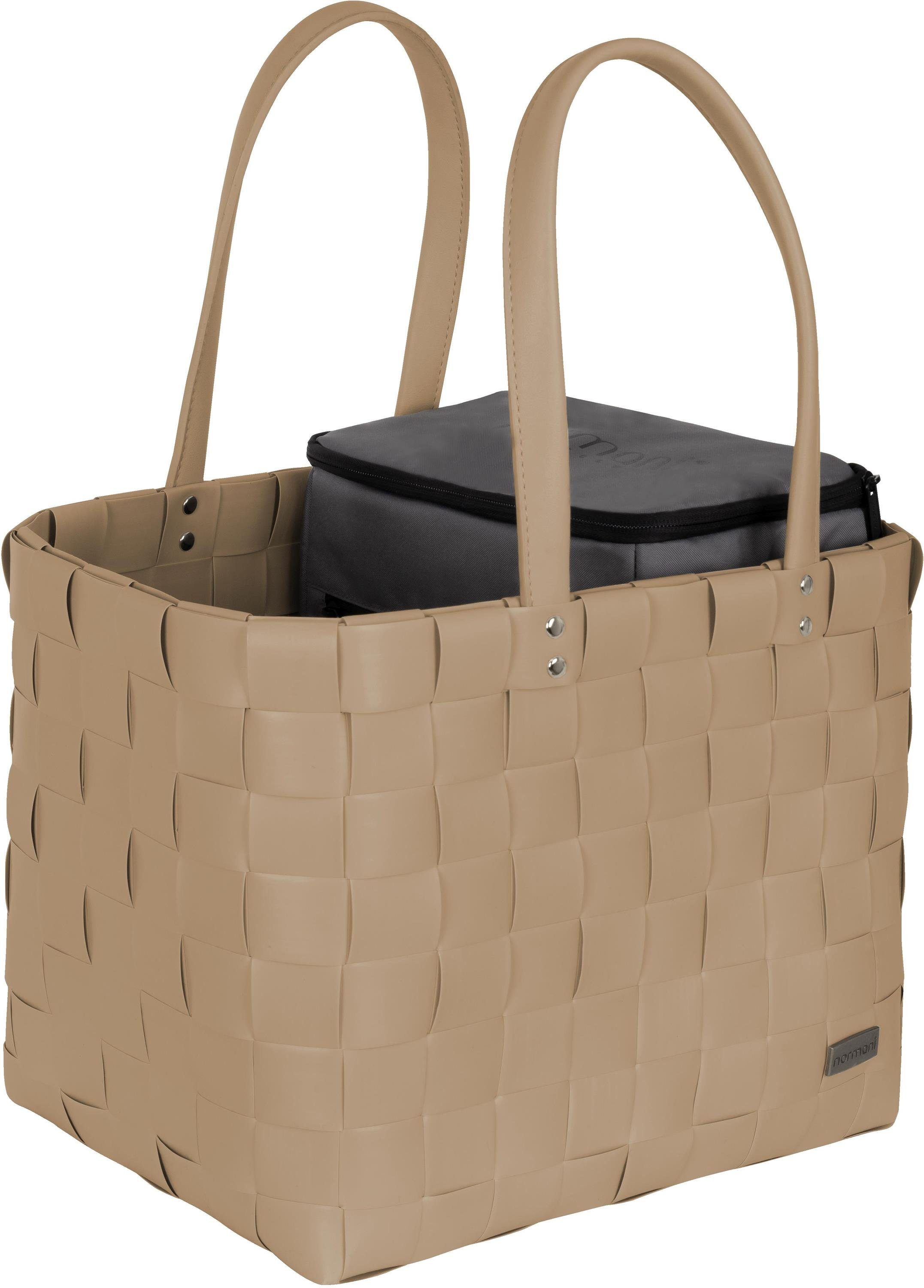 normani Einkaufskorb Einkaufstasche mit kleiner Kühltasche, 20 l, Einkaufstasche mit kleine Kühlbox