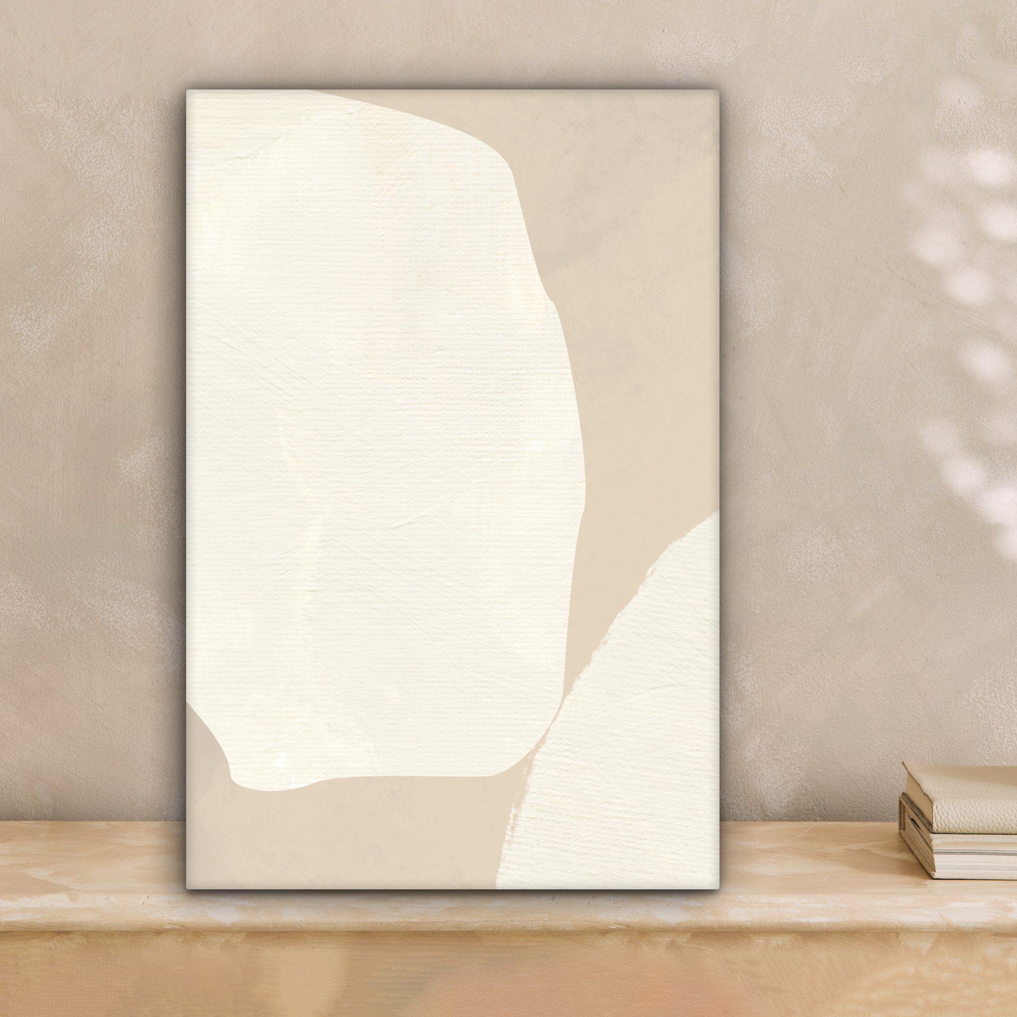 OneMillionCanvasses® Leinwandbild Beige - Abstrakt - Modern, Fotodruck (1 S günstig online kaufen