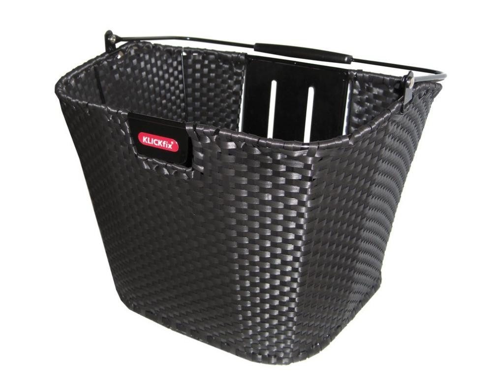 KlickFix Fahrradkorb KLICKfix Structura Fahrradkorb schwarz Lenkerkorb 27x25x34 cm, abnehmb