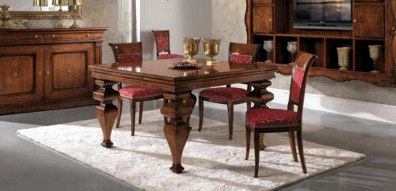 Kommode Esszimmer-Set, Stuhl JVmoebel 7tlg. Garnitur Holz 4x Komplett Tisch Design Möbel