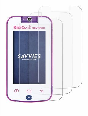 Savvies Schutzfolie für Vtech Kidicom Advance, Displayschutzfolie, 6 Stück, Folie klar