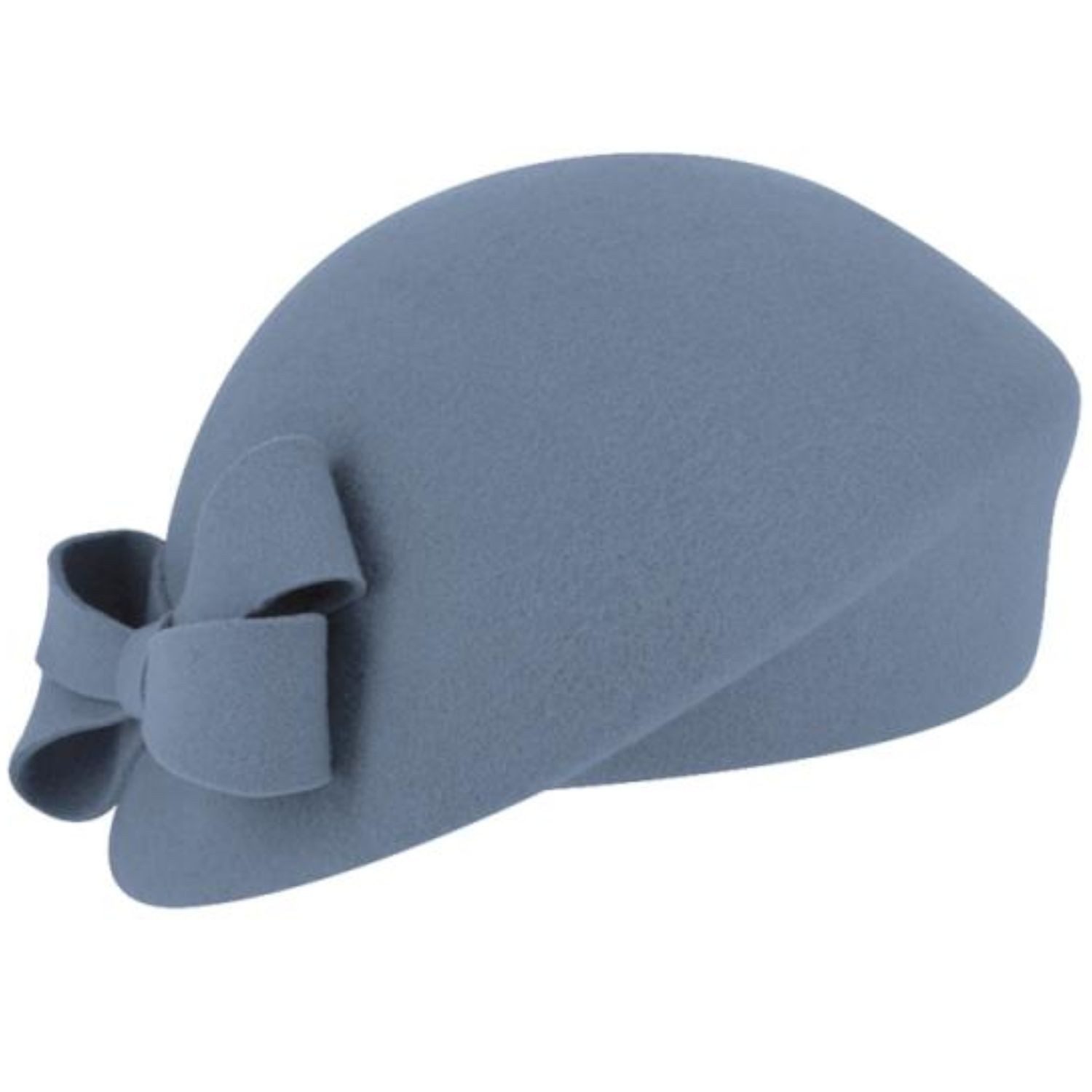 Fiebig Filzhut schicker asymmetrischer Pillbox-Hut mit Schleife günstig online kaufen