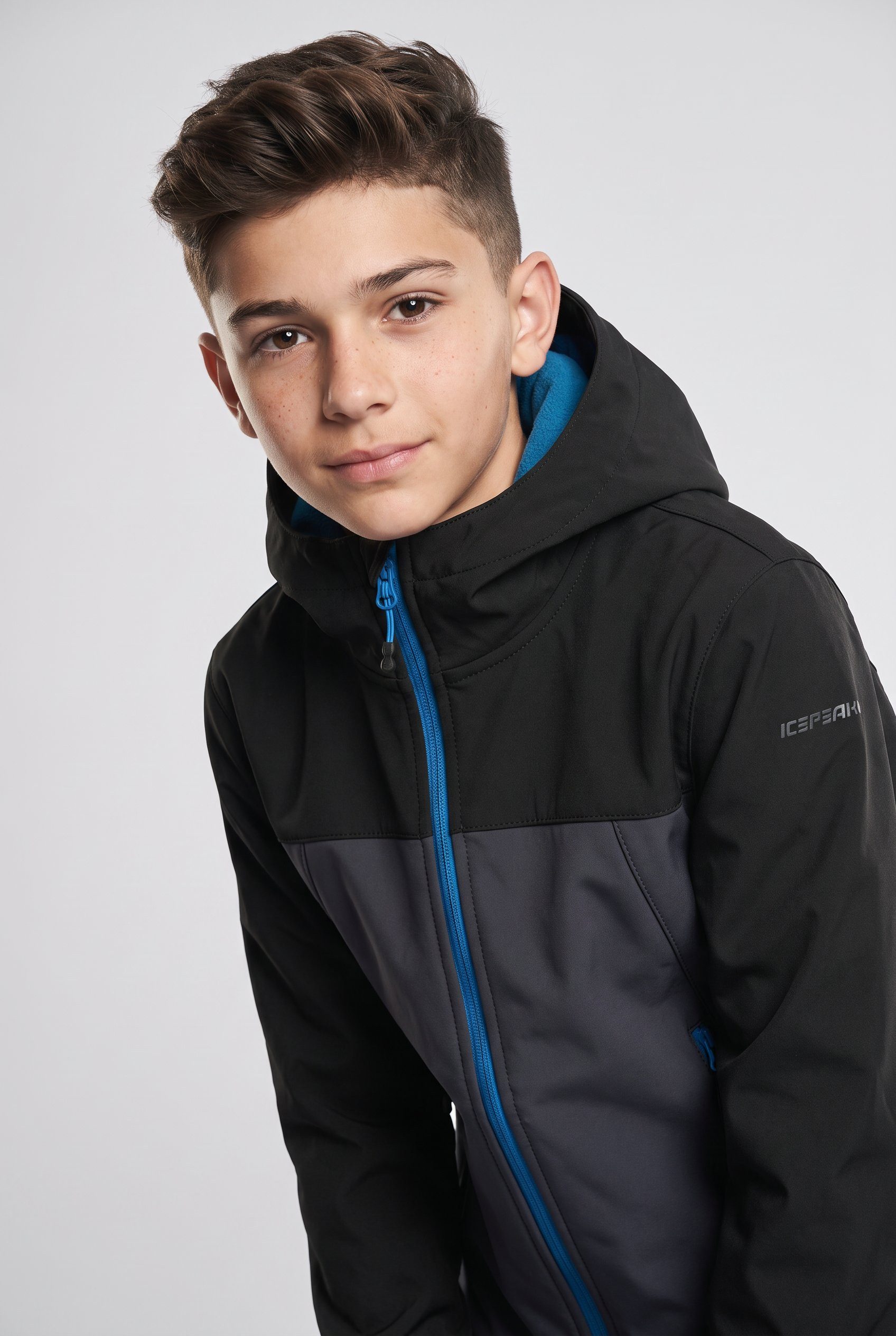 Icepeak Softshelljacke ICEPEAK KONAN JR Reißverschlusstaschen, atmungsaktiv, winddicht, wasserabweisend
