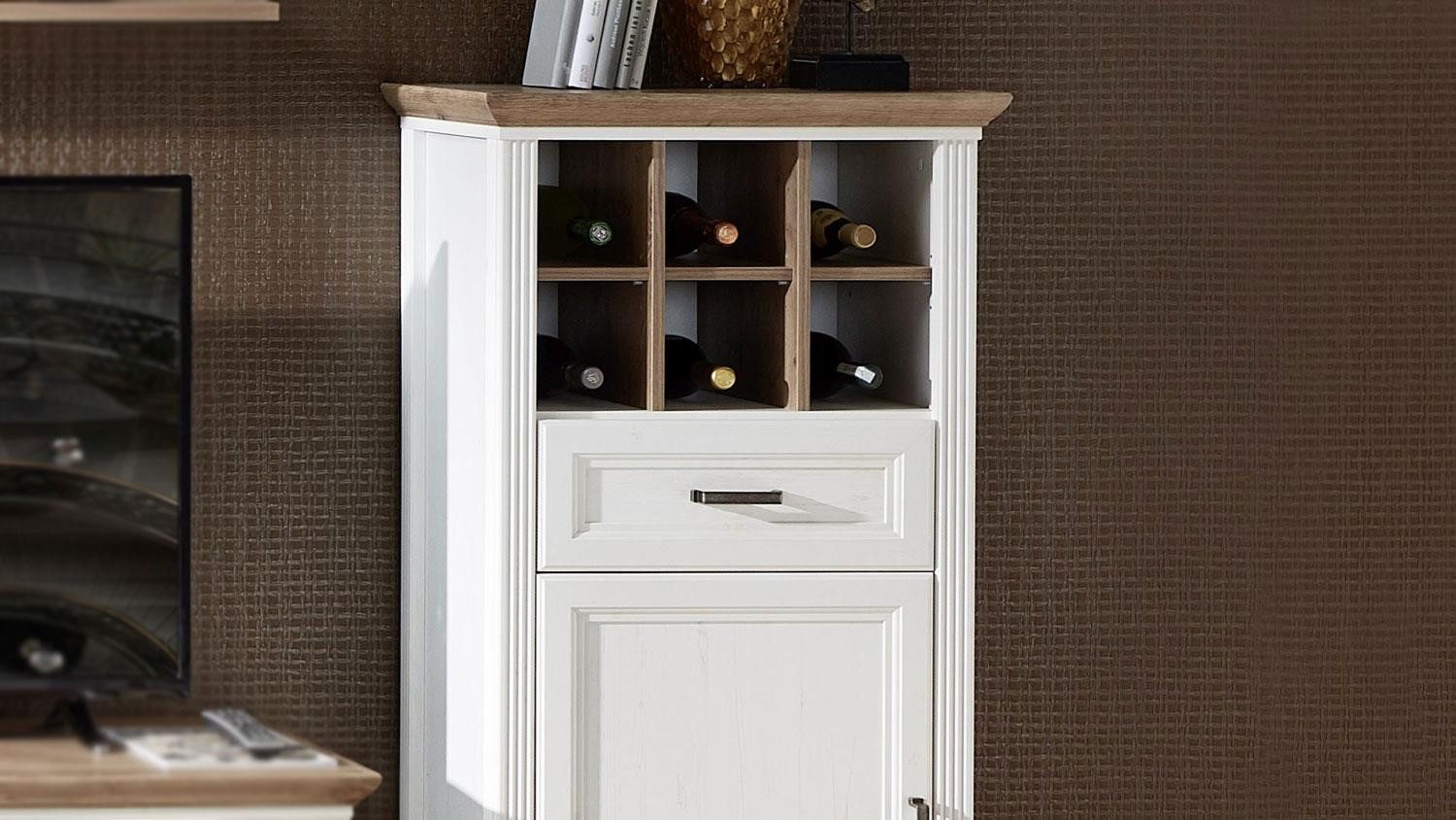 Innostyle Kommode Schrank Jasmin Kommode Pinie hell und Artisan Eiche 66x136 cm