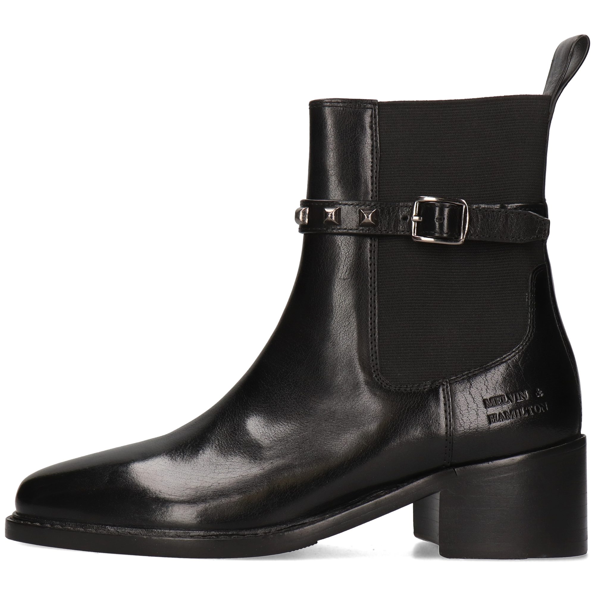 Melvin & Hamilton Hadley 4 Leder-Jodhpur Boots für Damen Stiefelette Block-Absatz, Echtes Leder, Vegetabile Gerbung