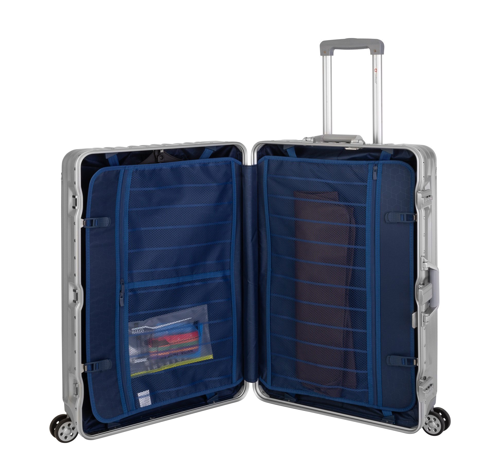 Travelhouse Hartschalen-Trolley London, 4 Rollen, TSA Zahlenschloss Alumini günstig online kaufen