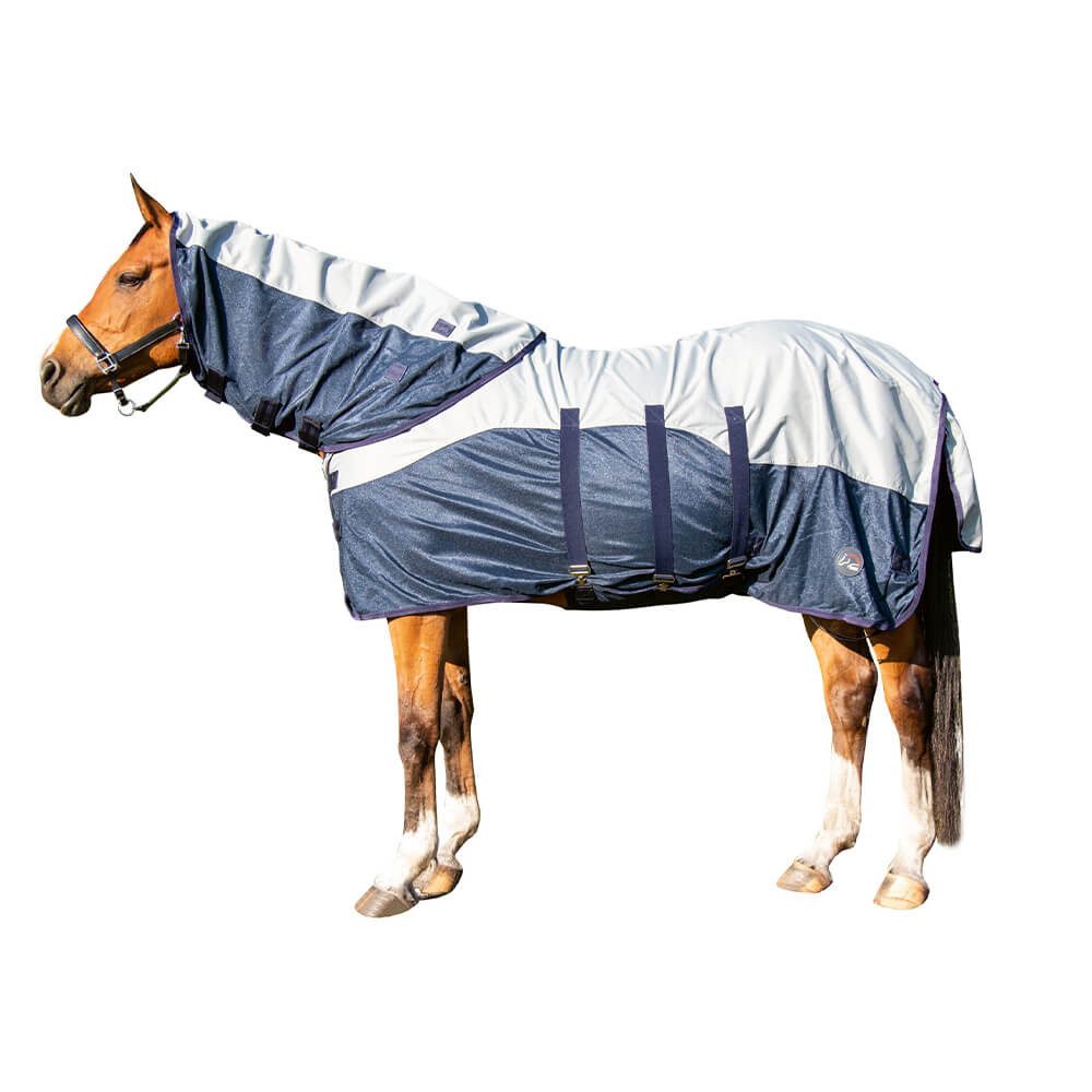 HKM Pferde-Fliegendecke HKM Fliegendecke Rain mit Halsteil & Bauchlatz