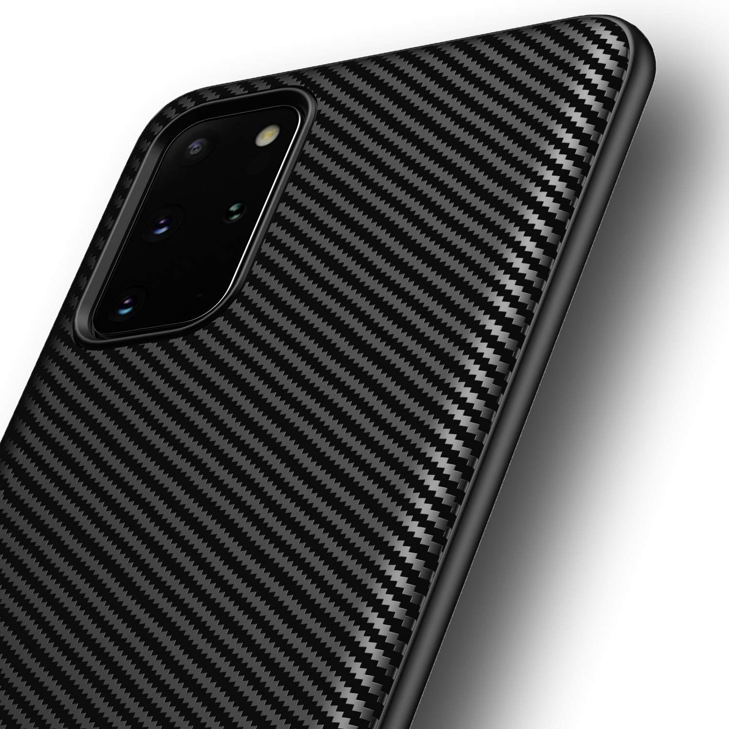 AVANA Handyhülle für Samsung Galaxy S20 / Plus / Ultra Hülle Silikon Schutzhülle Case, Slim Cover, Bumper, Carbon Optik