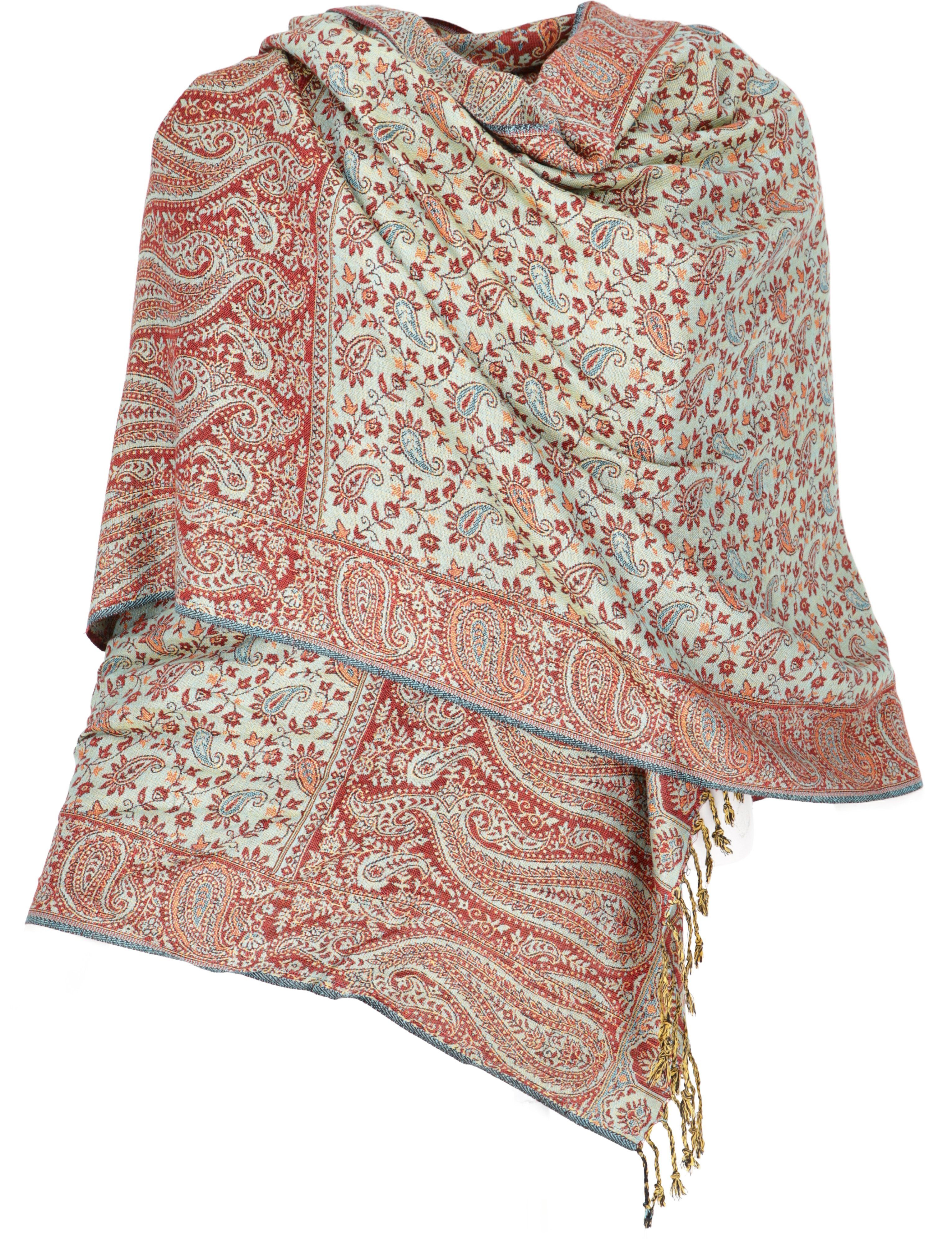 Guru-Shop Halstuch Indischer Schal, Stola Motiv Paisley Muster,.. 8 mit