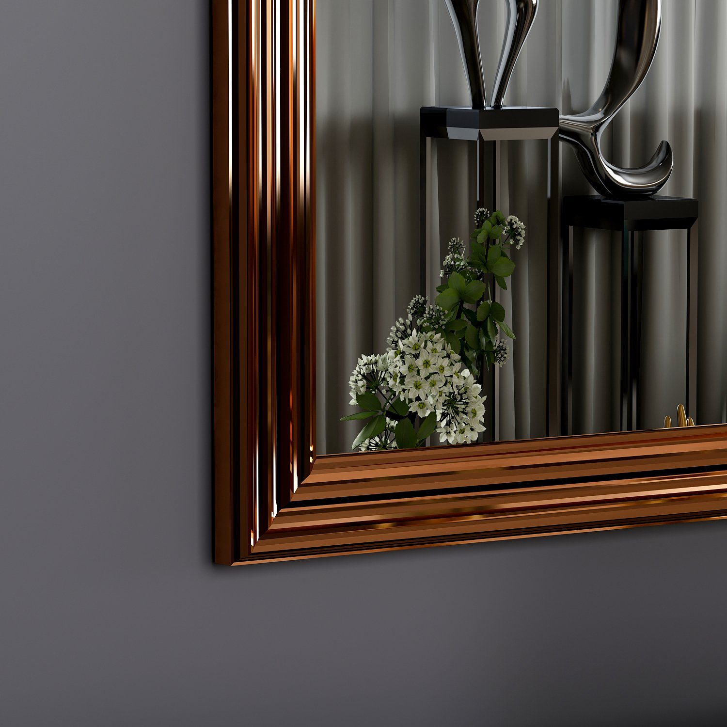 Bronze 3er Spiegel Spiegel moebel17