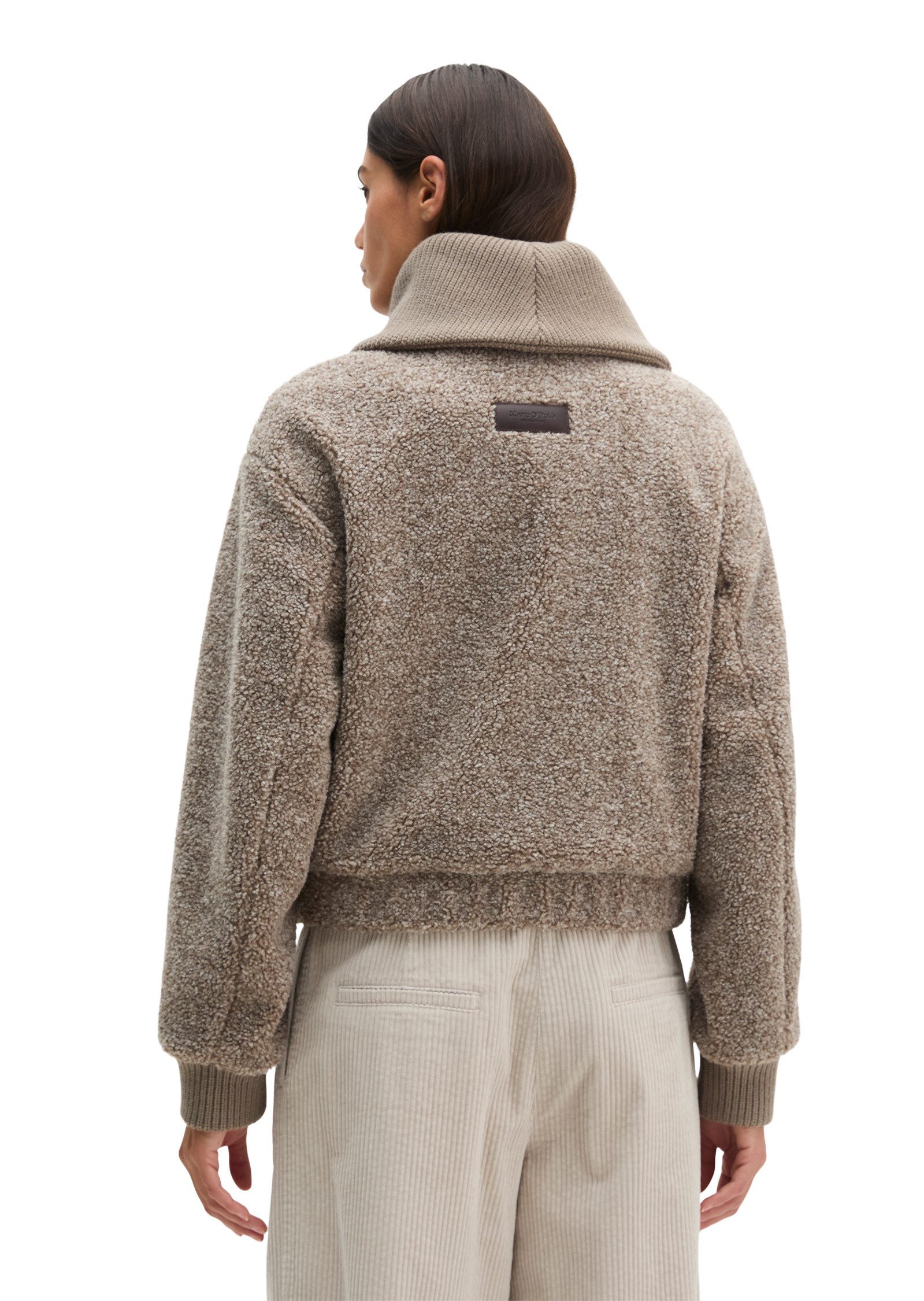 Marc O'Polo Outdoorjacke aus weichem Curly-Plüsch