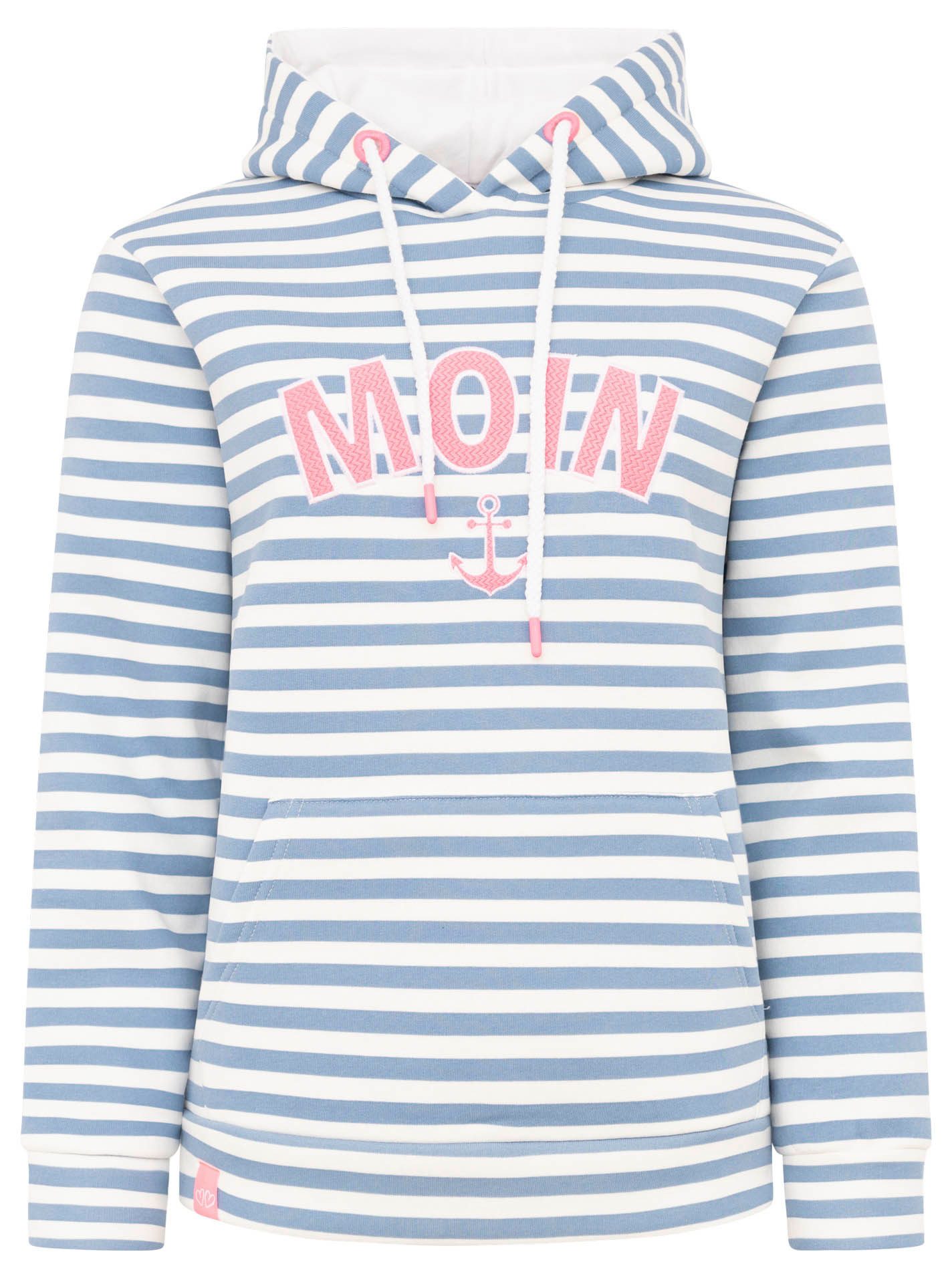 Zwillingsherz Kapuzensweatshirt "Streifen Moin" gestreift, große "MOIN"- un günstig online kaufen