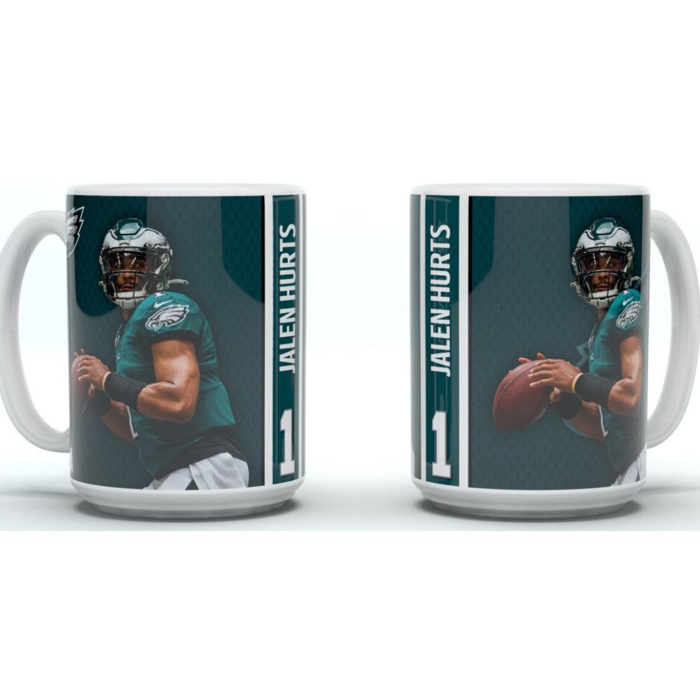Philadelphia Eagles Becher Philadelphia Eagles Jumbo Mug Motion "HURTS", Keramik