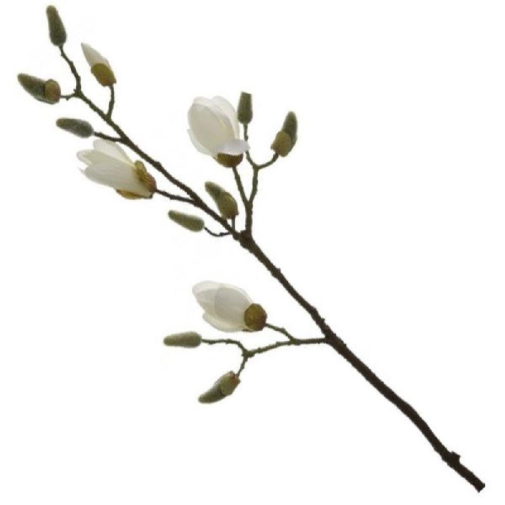 Künstliche Zimmerpflanze künstlicher Magnolienzweig Weiss (82cm), Fink günstig online kaufen