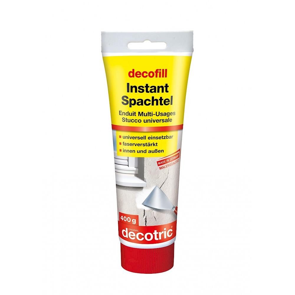 decotric® Spachtelmasse decofill Instantspachtel Spachtel Kunstharzspachtel, 0,4 kg, 1kg oder 4kg für Innen und Außen