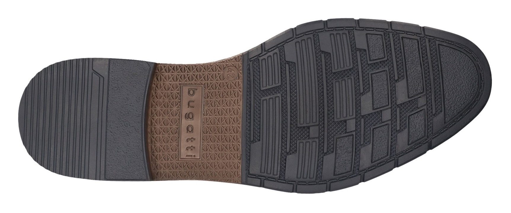 bugatti Schnürschuh Anzugschuh, Business Halbschuh mit bequemen Stretcheinsatz