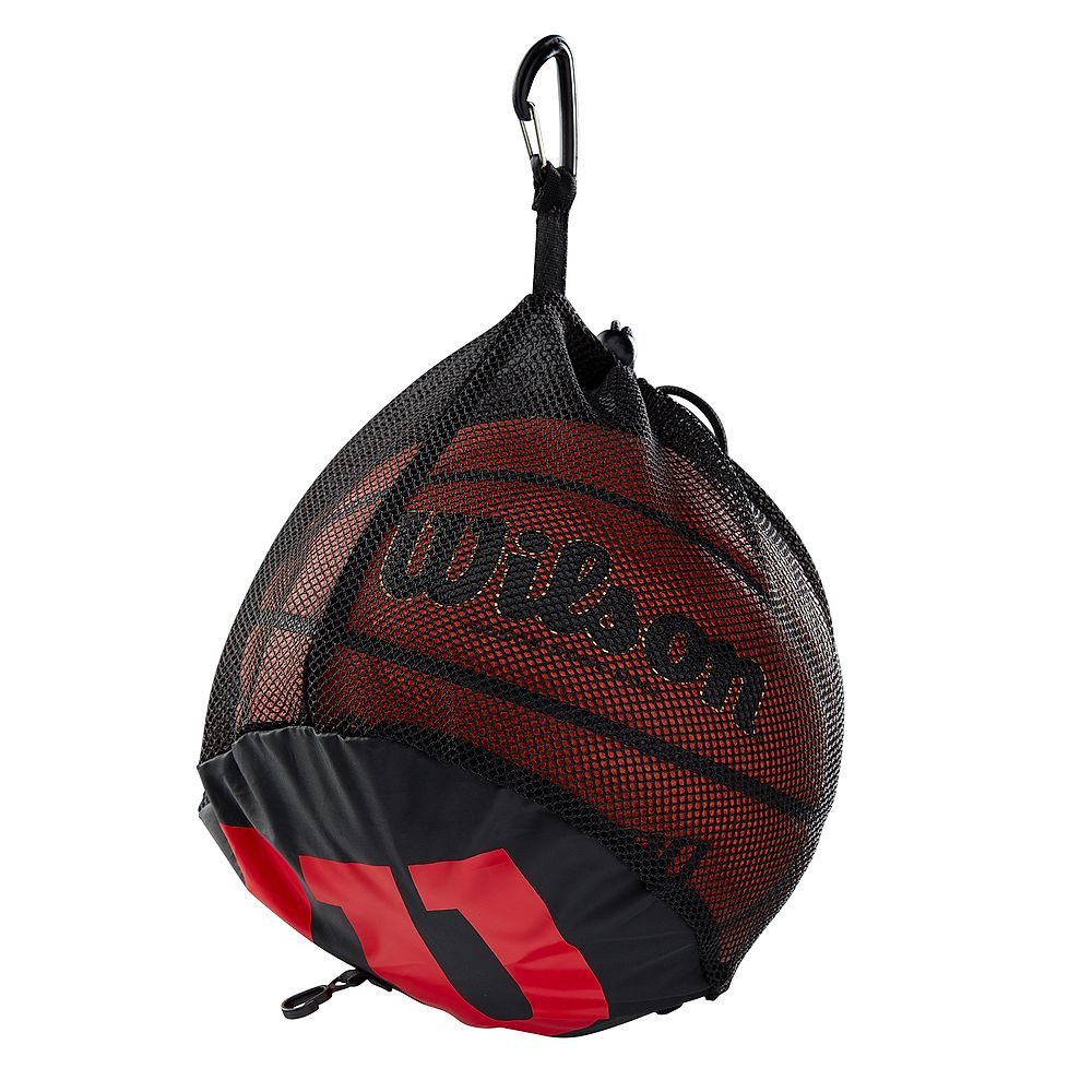 Wilson Balltasche Balltasche Basketball, Mit Karabiner zur Befestigung der Tasche