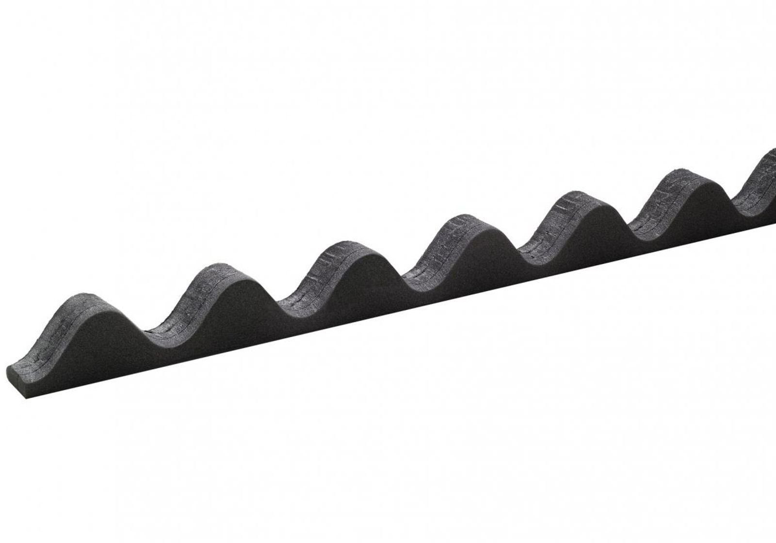 Onduline Dachpappe Onduline Easyline Zahnleiste 100cm Profilfüller aus Zellpolyethylen Zahnstange First Traufe Profil 95/38, wellig, (1-St)