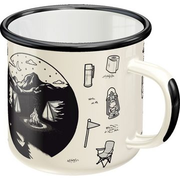 Nostalgic-Art Tasse Emaille-Becher - Outdoor & Activties - Enjoy Where You Are Now