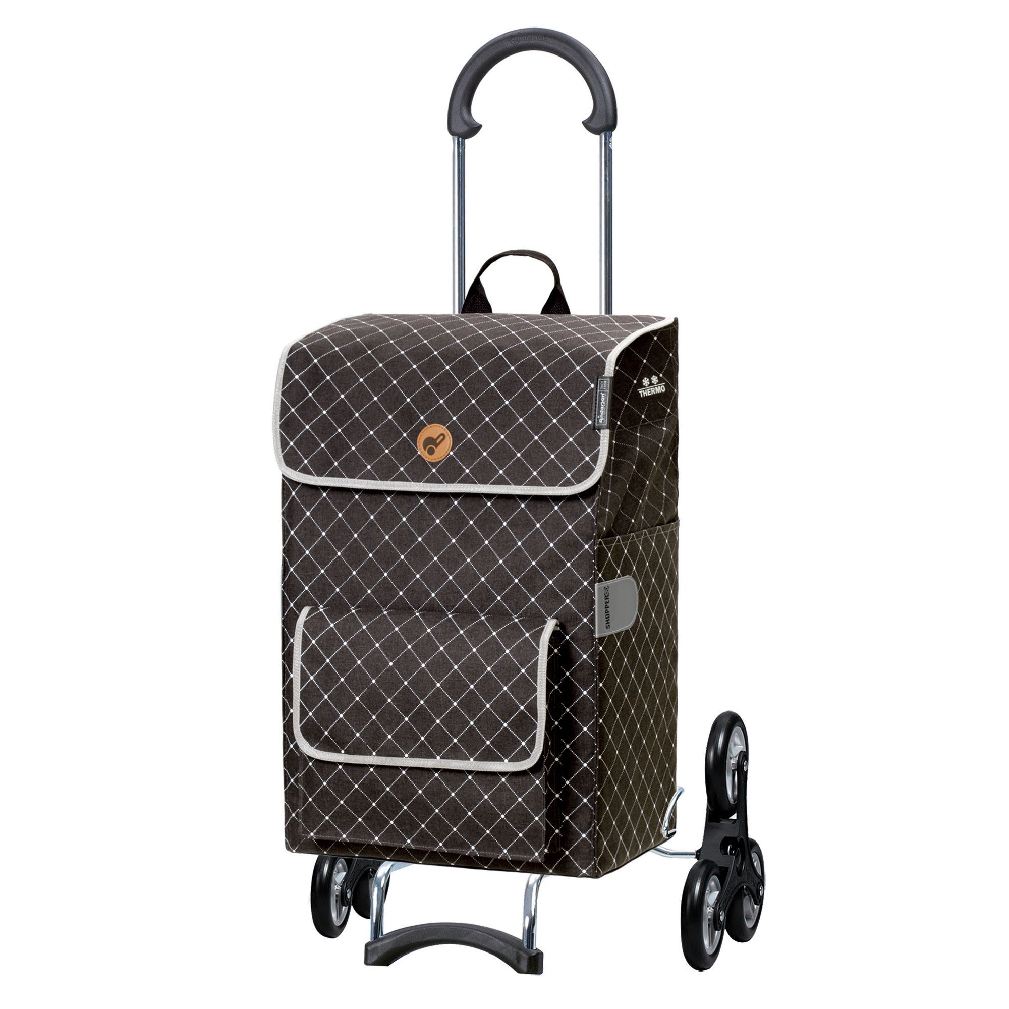Andersen Einkaufstrolley Treppensteiger Scala Shopper Tamo anthrazit, Thermofach 16 Liter, belastbar bis 40kg, wasserabweisend