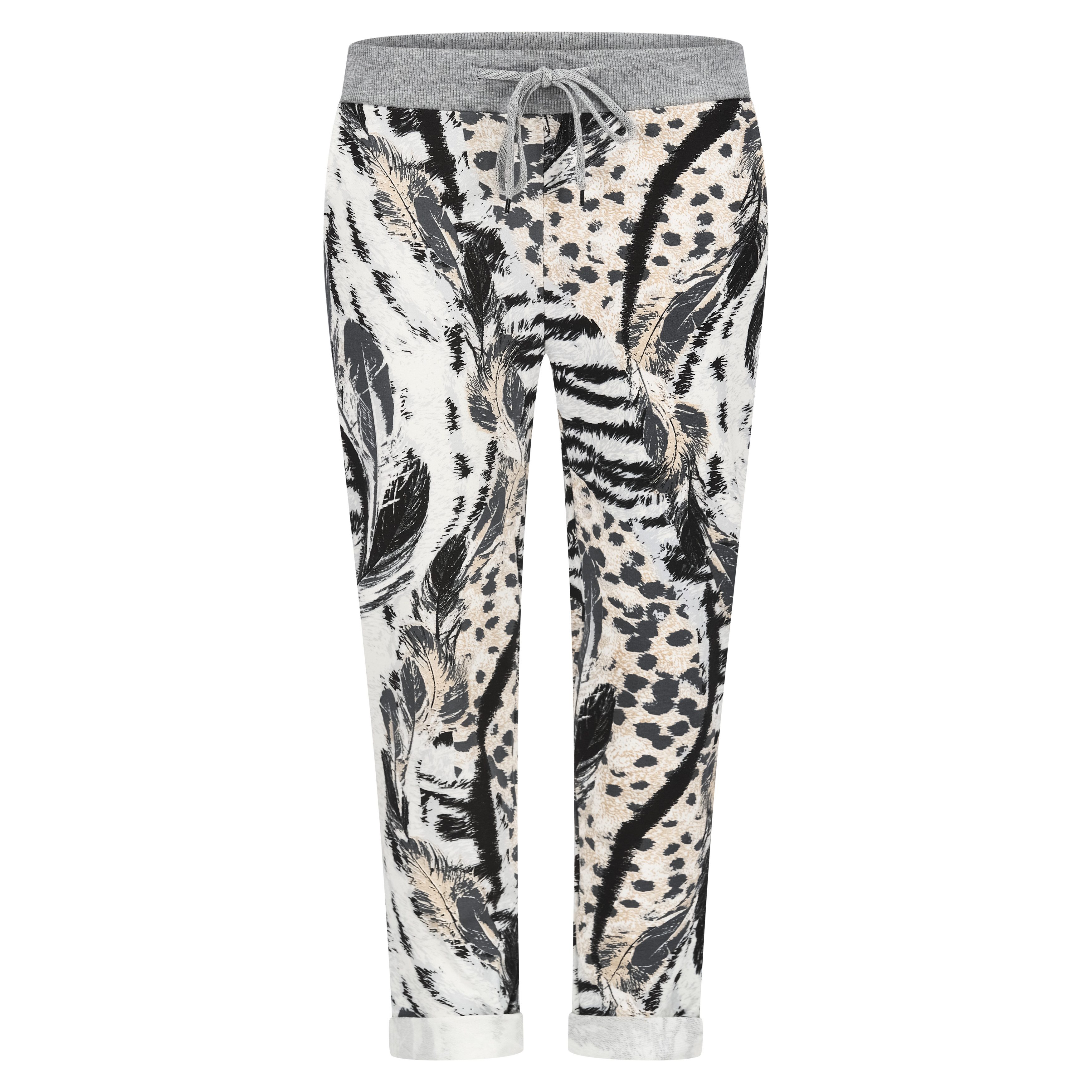 Mississhop Chinohose Damen Hose Blumen Jogginghose günstig online kaufen