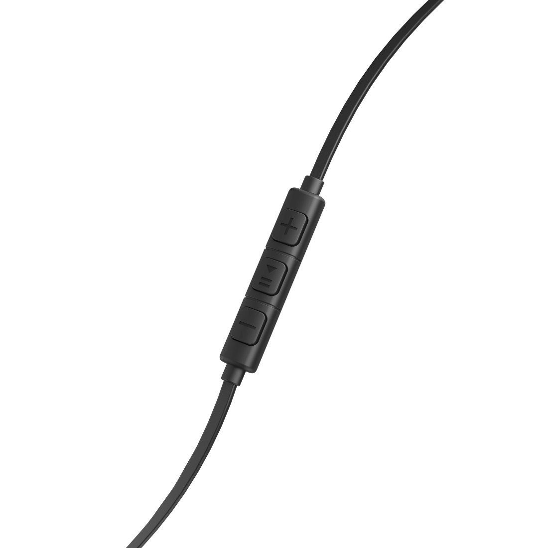 Hama Kopfhörer In-Ear-Kopfhörer Earbuds, Mikrofon, Flachbandkabel "Advance", schwarz Ear in