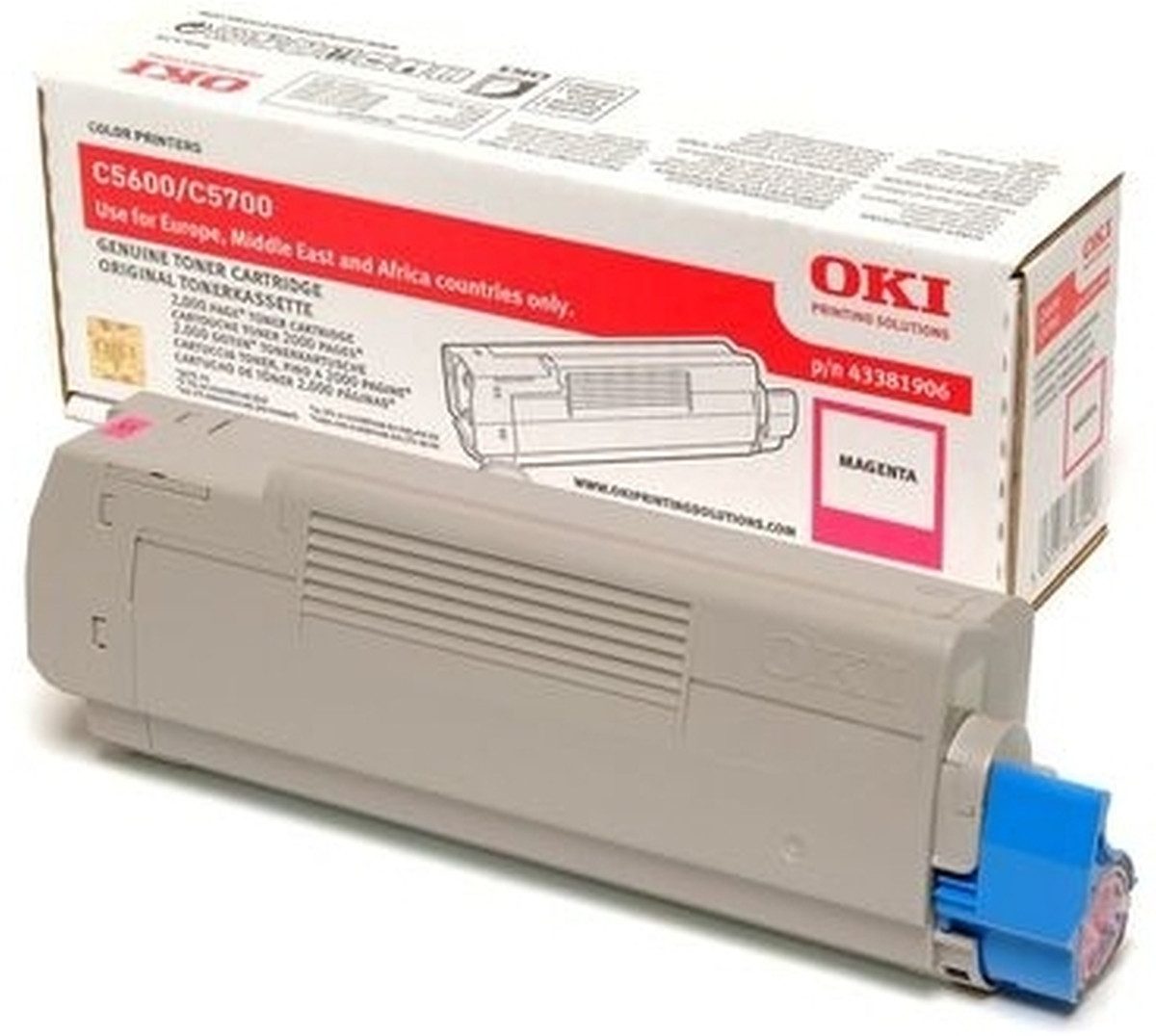 OKI Tonerpatrone Toner Original Oki C5600/C5700 magenta