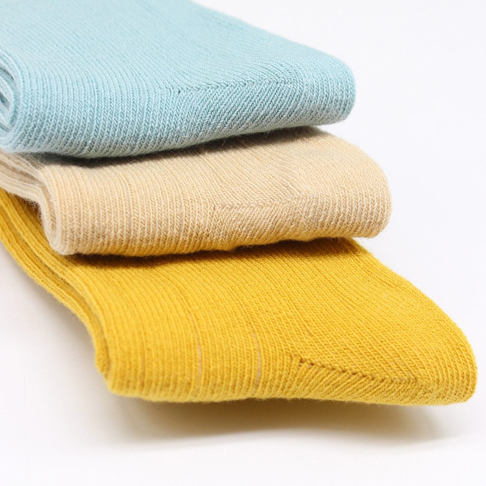 bistyle Kniestrümpfe für Babys Neugeborene Jungen Mädchen (Set, 3-Paar, 3er-Pack) Bio-Baumwolle GOTS 0-6 Monate bis 2-3 Jahre, ohne drückende Naht