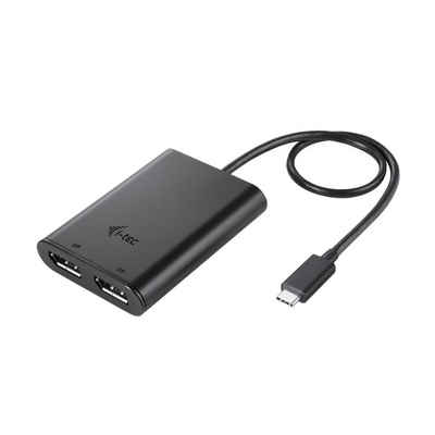 I-TEC USB-C auf Dual Display Port Video-Adapter, 2x DP 4K Ultra HD kompatibel mit Thunderbolt 3