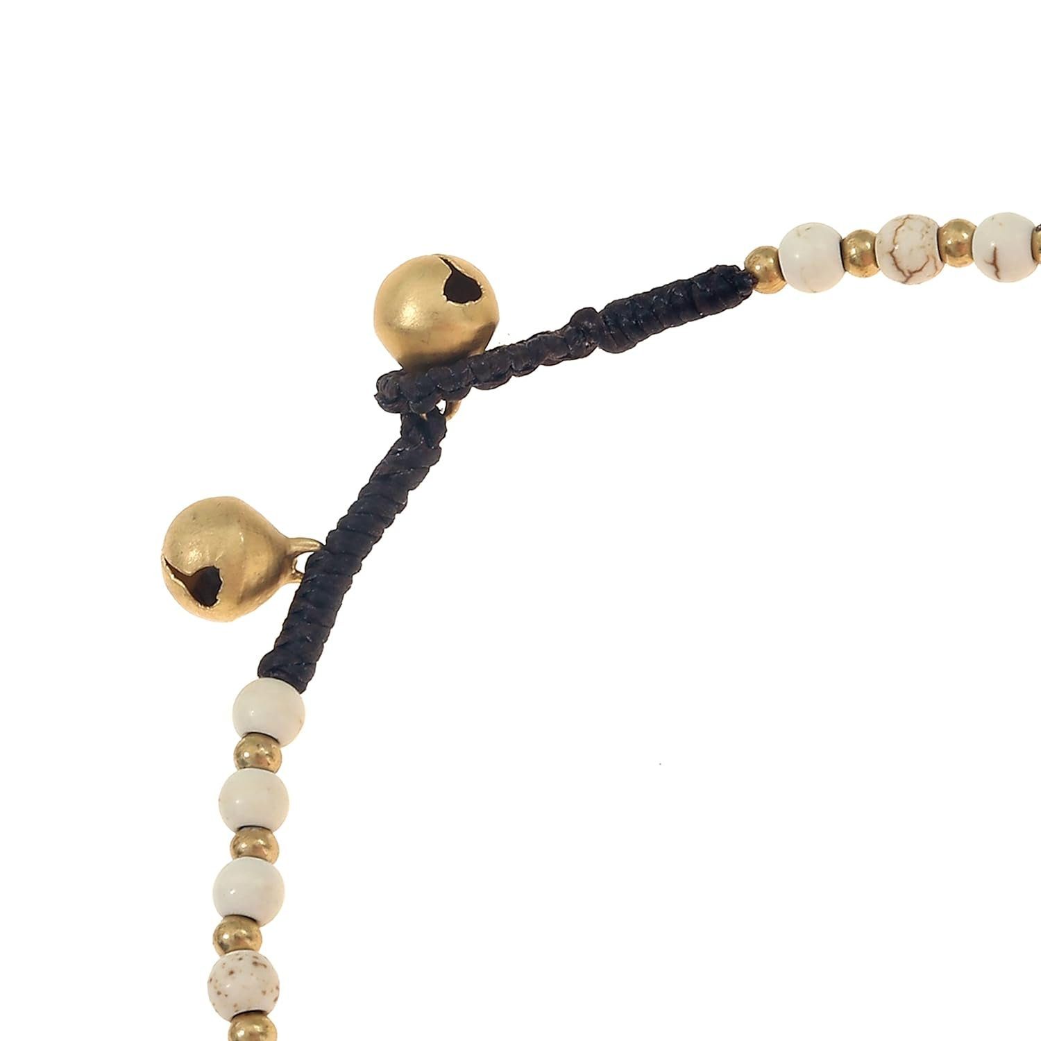 Nami Perlen, Hippie Muschel Goa Strand Halskette Made Perlenkette Accessoires Weiße Festival Surfer by