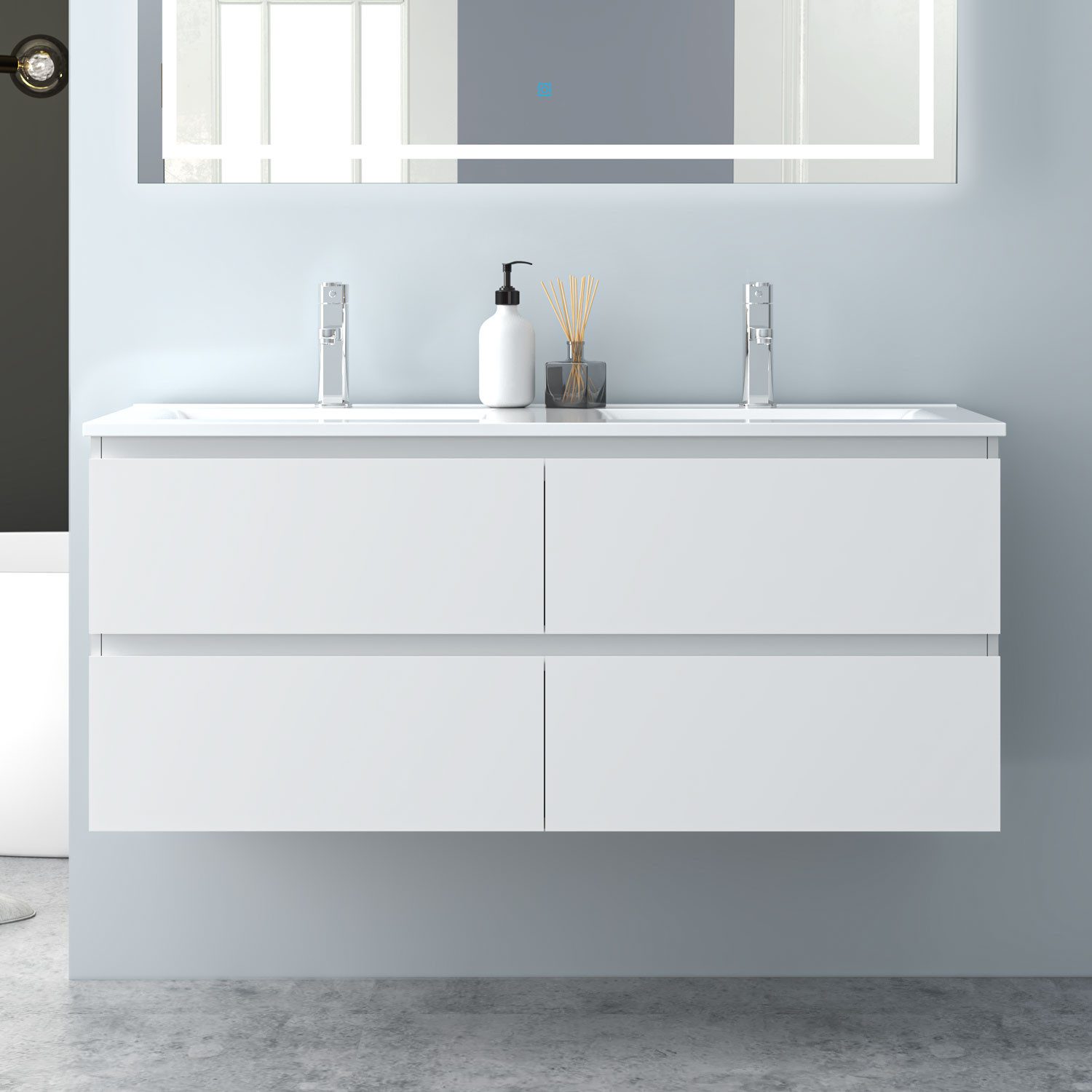 Aica Sanitär Waschtisch Badezimmerschrank Unterschrank mit günstig online kaufen