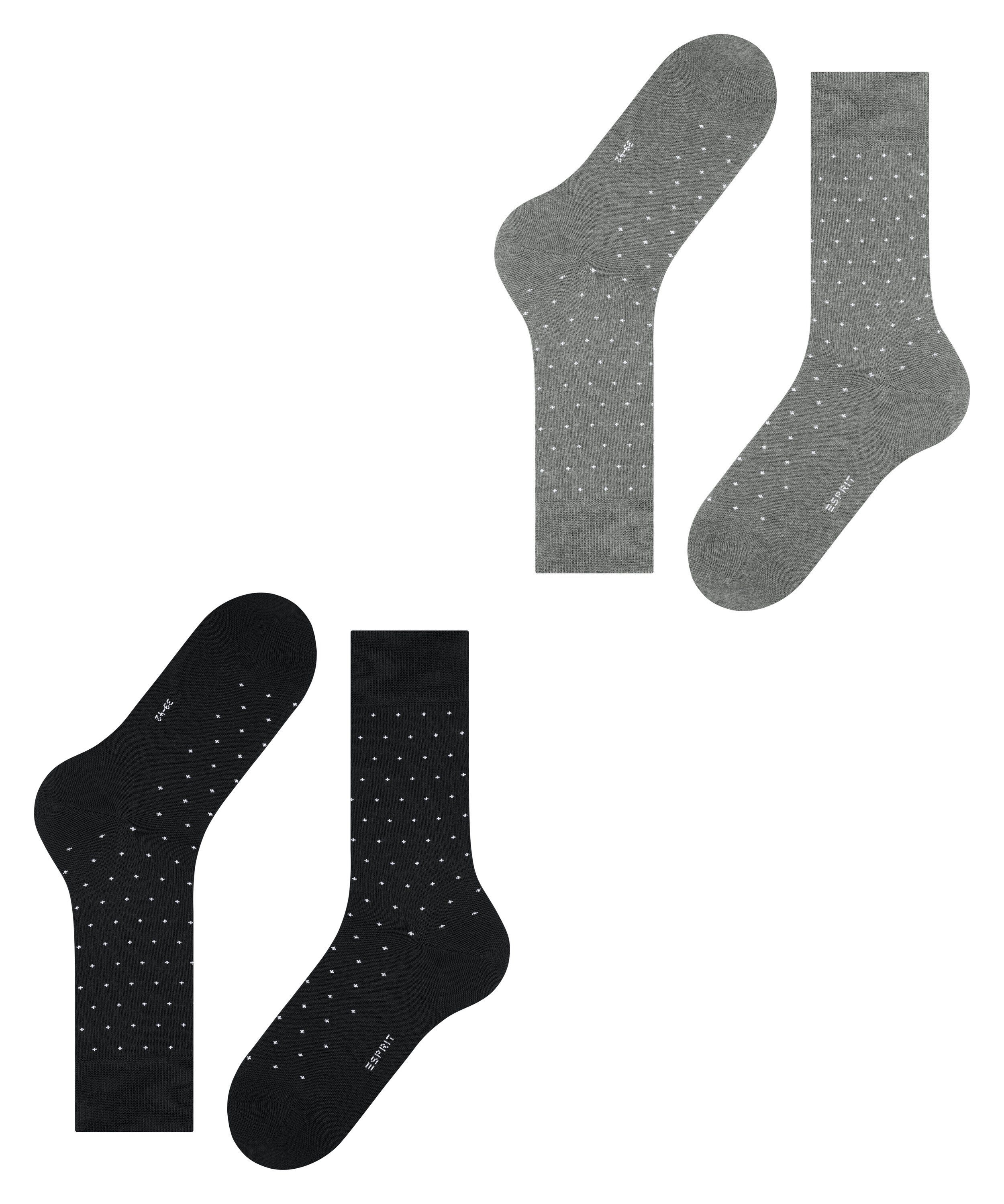 Fine Socken Esprit sortiment Dot (2-Paar) 2-Pack (0010)