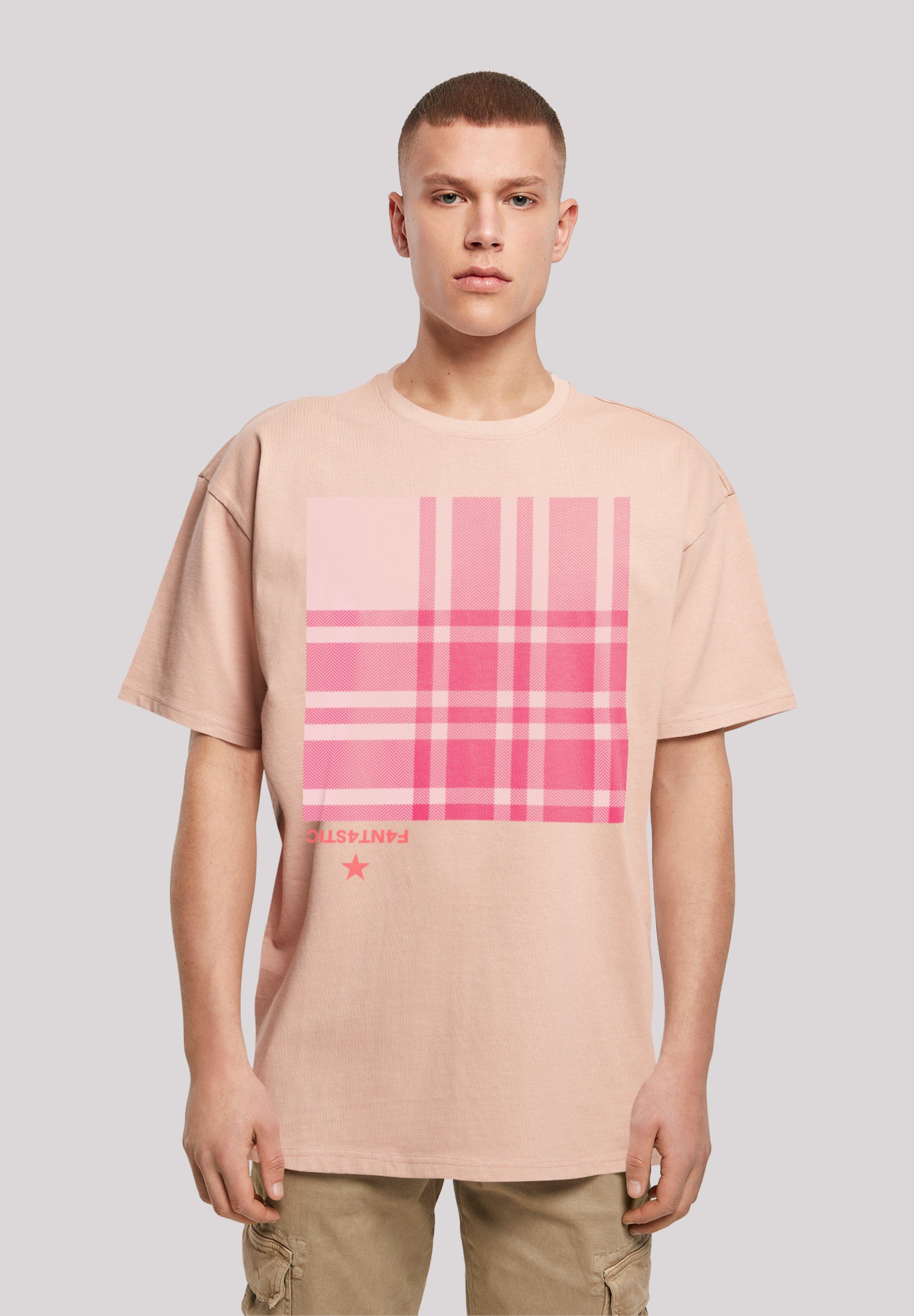 F4NT4STIC T-Shirt Karo Pink Print amber