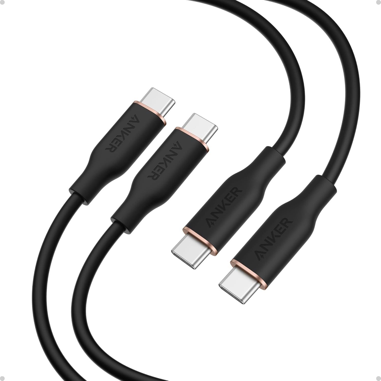 Anker Anker 240W PD 3.0 USB C auf USB C Kabel 240W [2 Stück 1,8m] USB-Kabel, USB-C, 1,8m (180 cm)