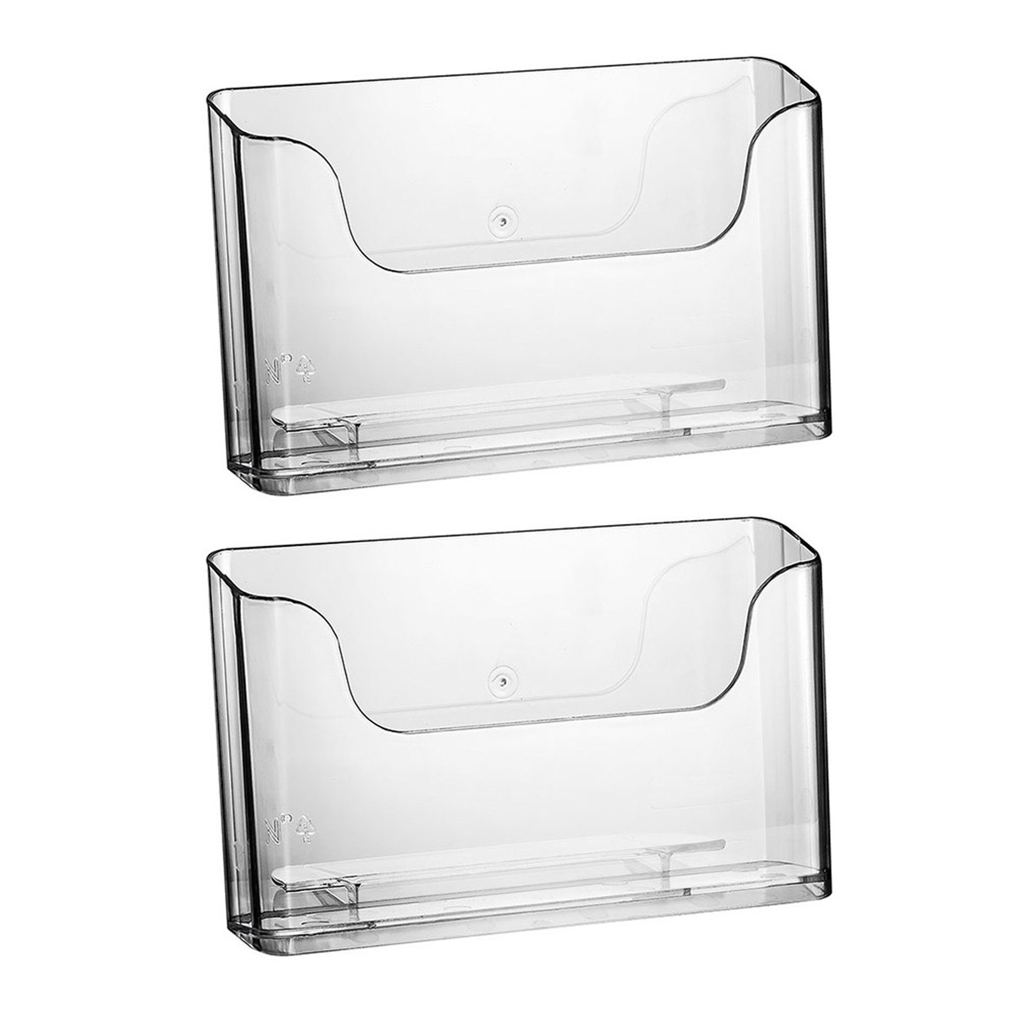 ogoPLUS Zeitungsständer 2 Stück Prospektständer DIN A5 Querformat, Prospekthalter für Flyer